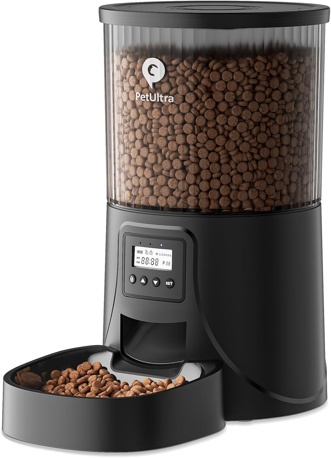 Automatic Wet Food Cat Feeder - 4 Meals/Day, Cordless, With 4 Ice Packs, Programmable Timer