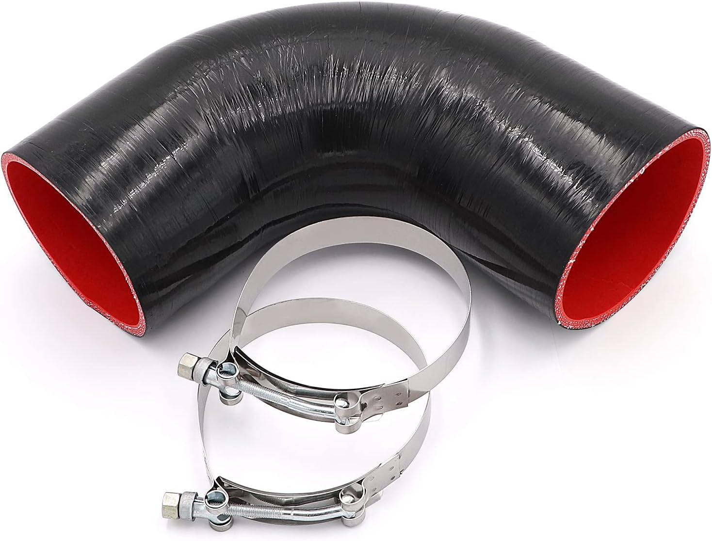 90 Degree 4-Ply Elbow Coupler Silicone Hose 4-Inch(102Mm) with T-Bolt