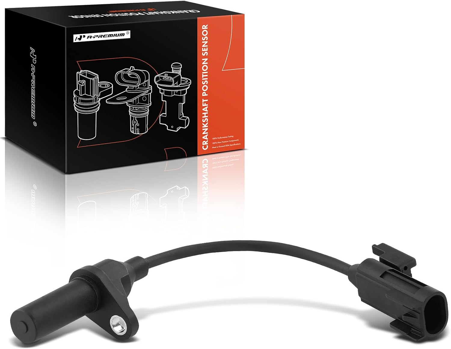Engine Crankshaft Position Sensor Compatible with Hyundai Santa Fe 2013-2018 Santa Fe XL 2013-2014/2019 Azera 2012-2017 & Kia Sedona 2018-2021 Sorento Cadenza, 3.3L Gas, Replace# 393103C600