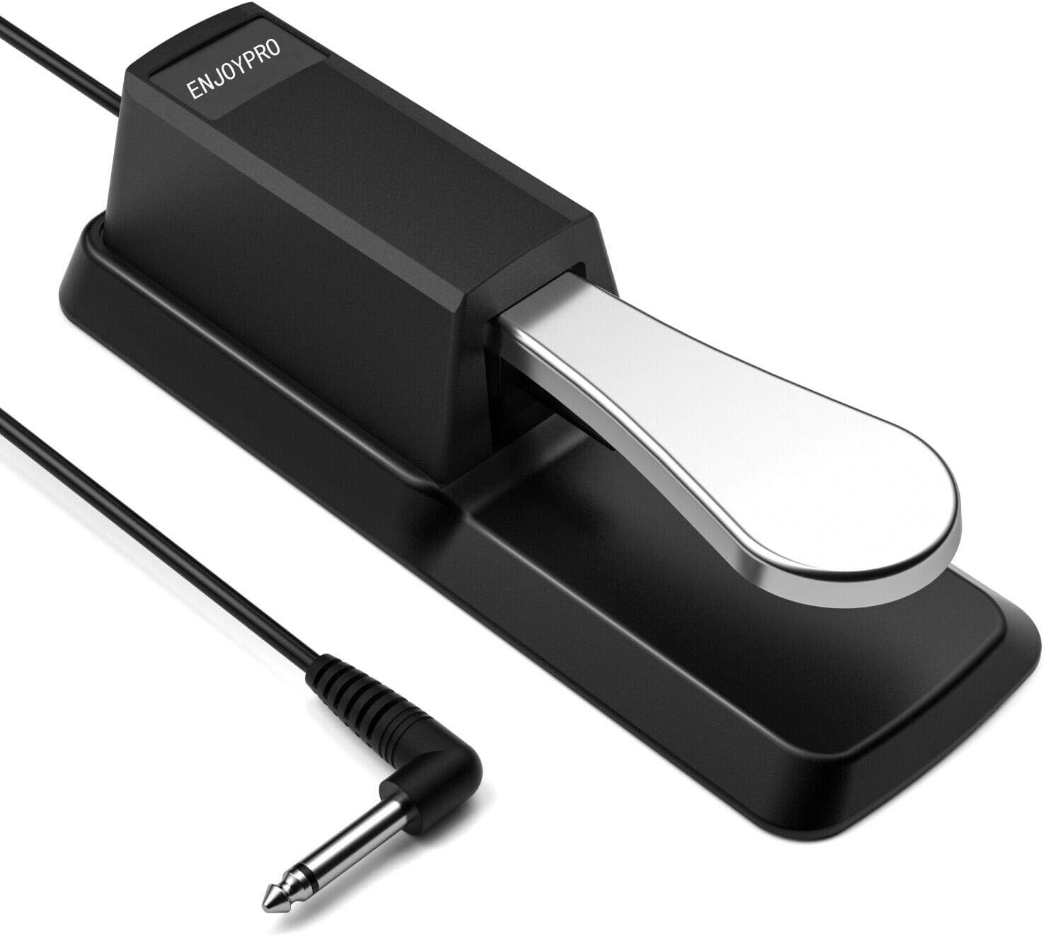 Sustain Pedal for Yamaha Keyboard, Piano Keyboard Pedal with Polarity Switch for Casio, MIDI, Roland Electronic Keyboards and Digital Pianos, 1/4 Inch Jack