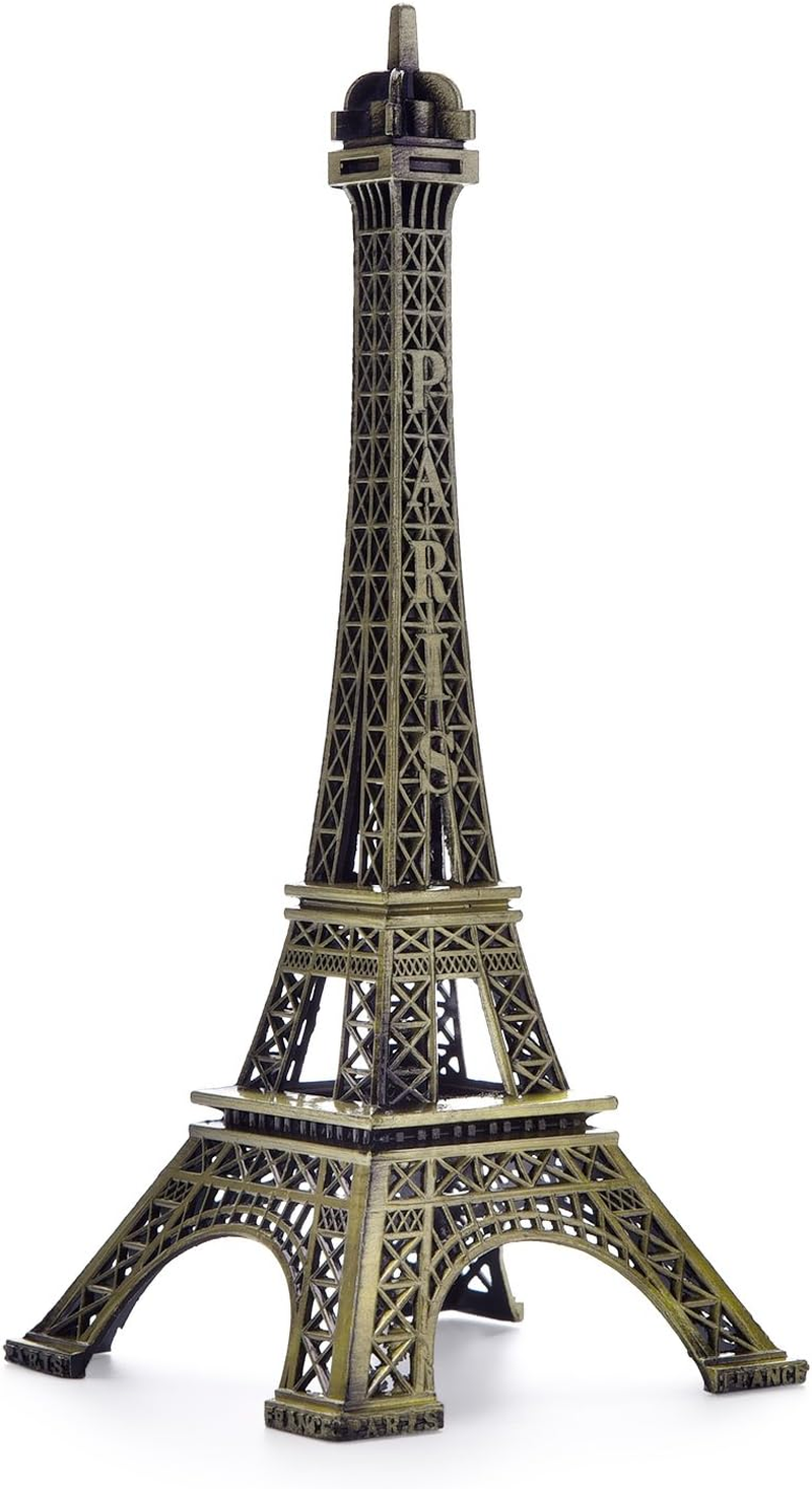 7 Inch Eiffel Tower Statue Decor Alloy Metal Collectible Figurine Replic
