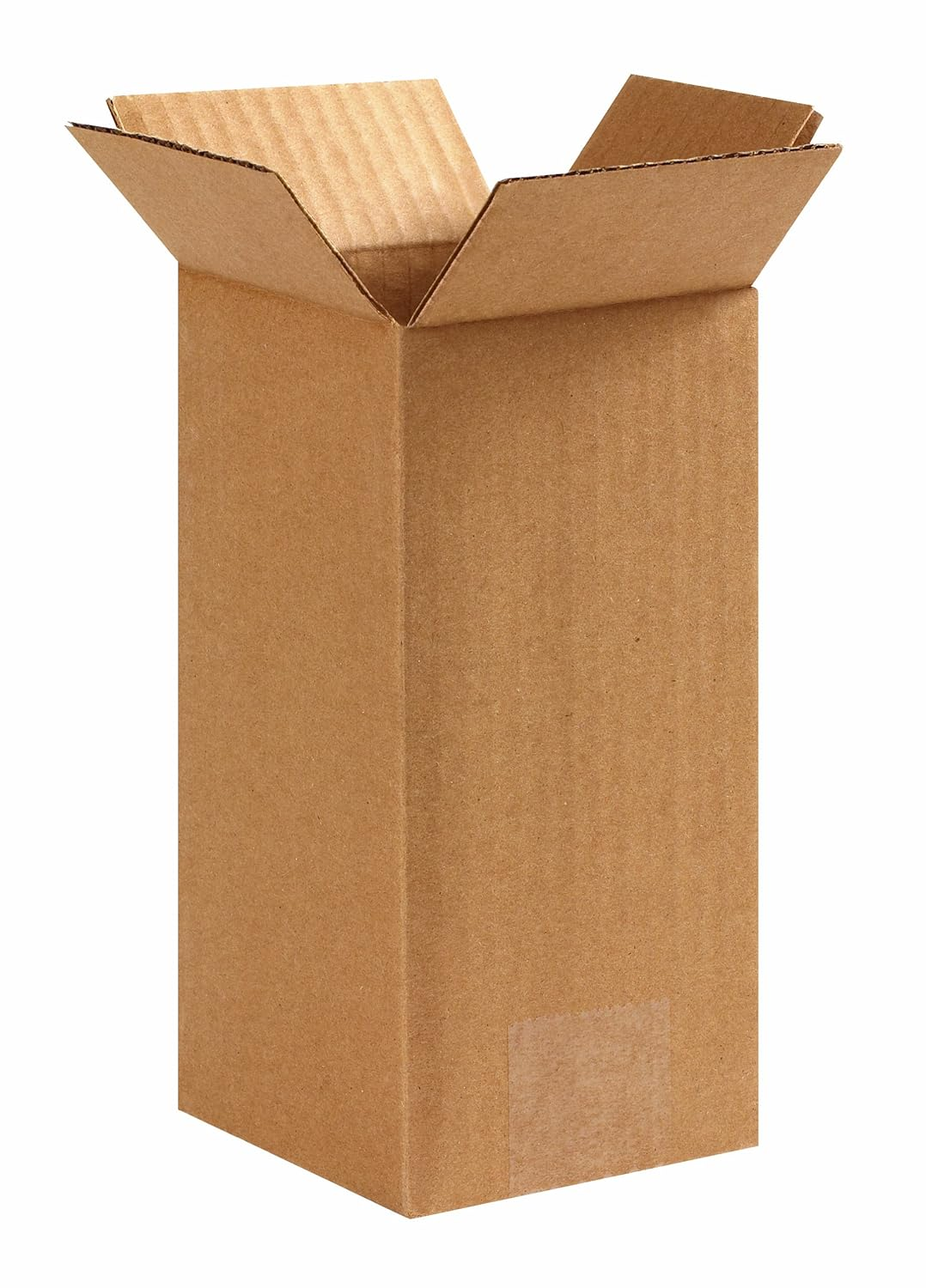 4X4X8 Tall Corrugatedboxes, Tall, 4L X 4W X 8H, Pack of 25 | Shipping, Packaging, Moving, Storage Box for Home or Business, Strong Wholesale Bulk Boxes