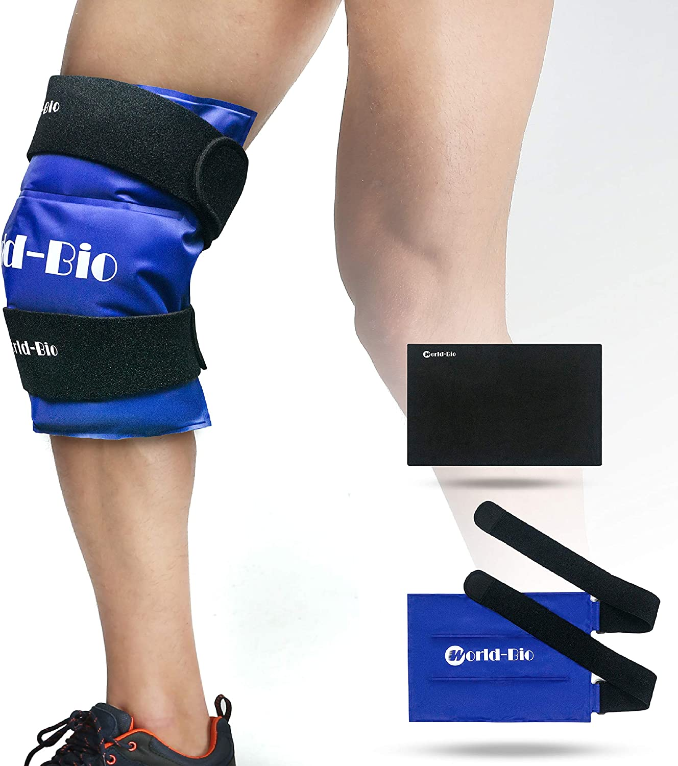 Knee Ice Pack Wrap around Entire Knee, Large Reusable Gel Ice Pack for Pain R... - Picture 12 of 16
