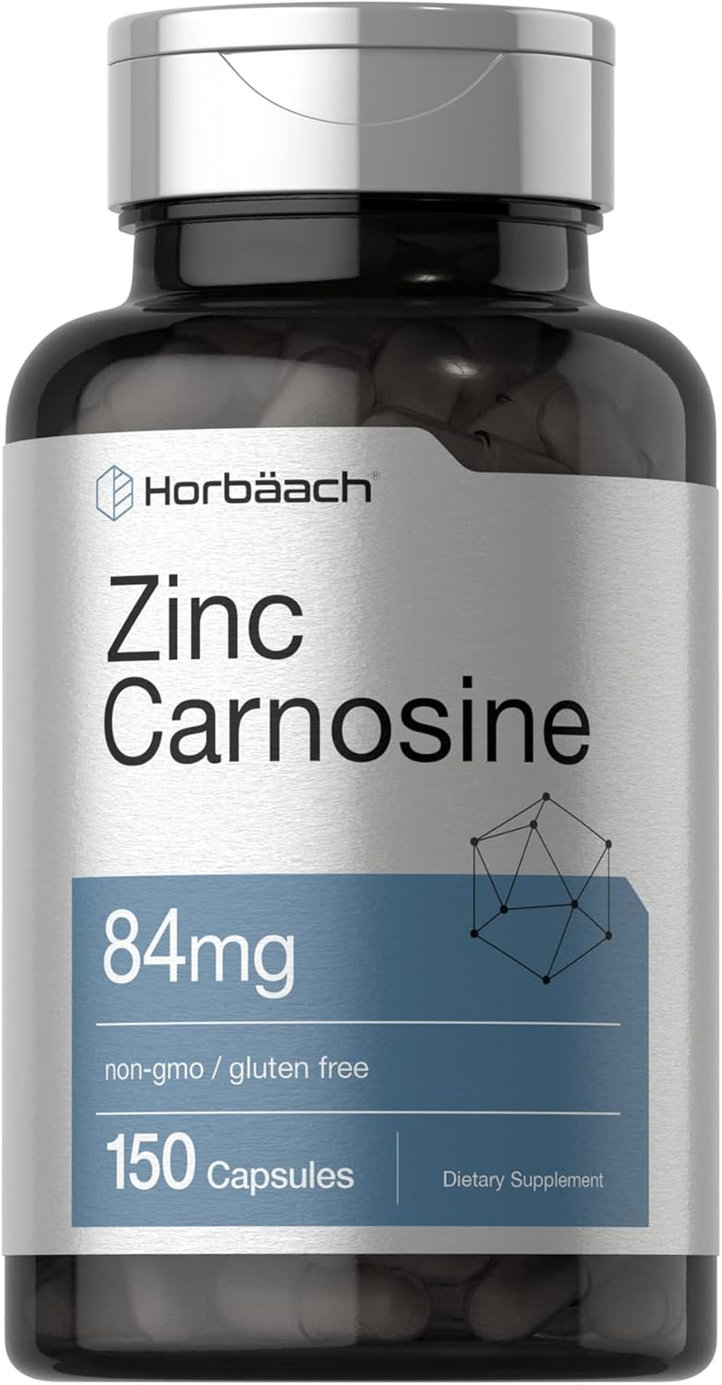 Zinc Carnosine Supplement | 84Mg per Capsule | 150 Count | Non-Gmo & Gluten  Free | eBay