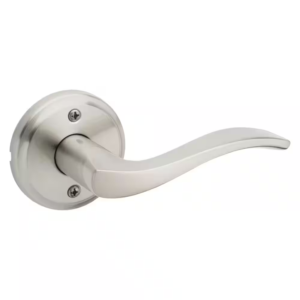 Sedona Satin Nickel Right Handed round Wave Half Dummy Door Handle