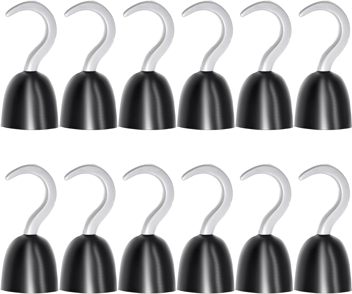 12 Pieces Pirate Hooks Captain Hook Plastic Hand Hook for Halloween Decoration Pirate Theme Party Costume Accessory Cosplay Party Supplies