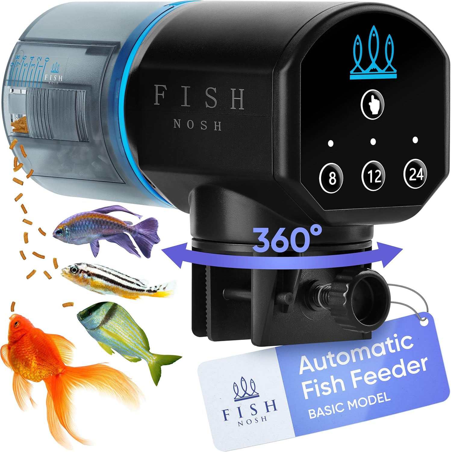 Automatic Fish Feeder for Aquarium - New Generation 2026, Auto  Dispenser with Timer for Small Tank, Big Aquariums & Pond, Model-Ml