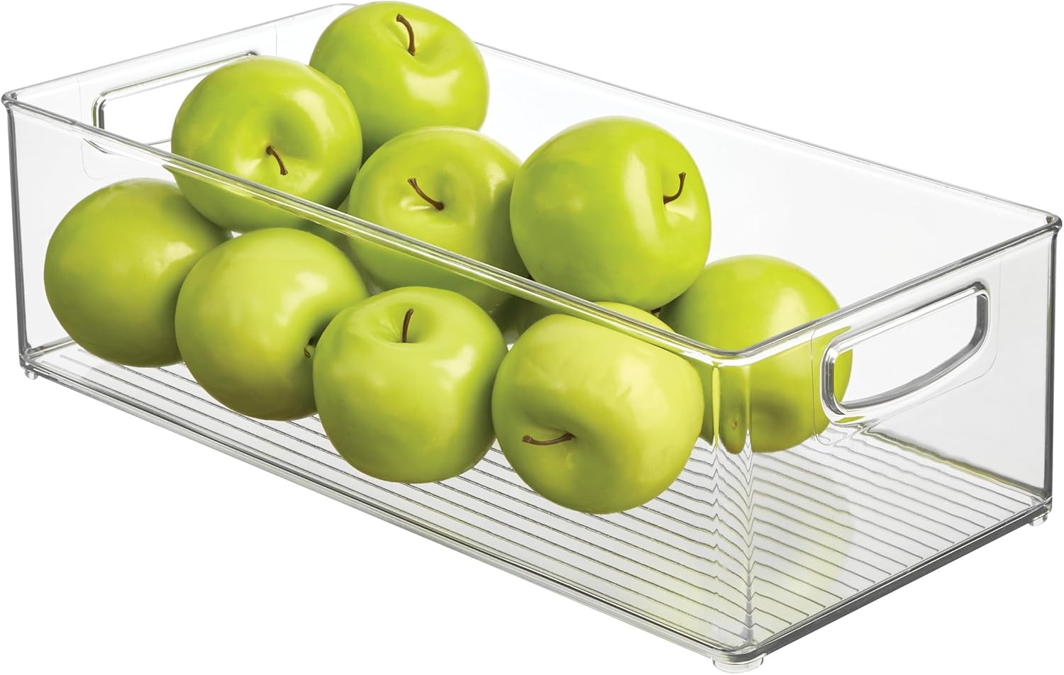 Contenedor Apilable Transparente Organizador Cocina Despensa 15.95x8.07x5 Pulg