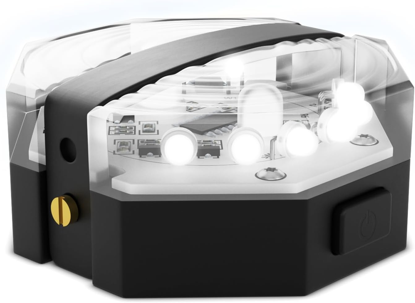 Säker Dog Collar Light - Waterproof Dog Light for Night Walking with Charge Indicator, Rechargeable Magnetic Charger, 7 Lighting Modes with Red & White Blinking. Perfect Safety LED Flashlight