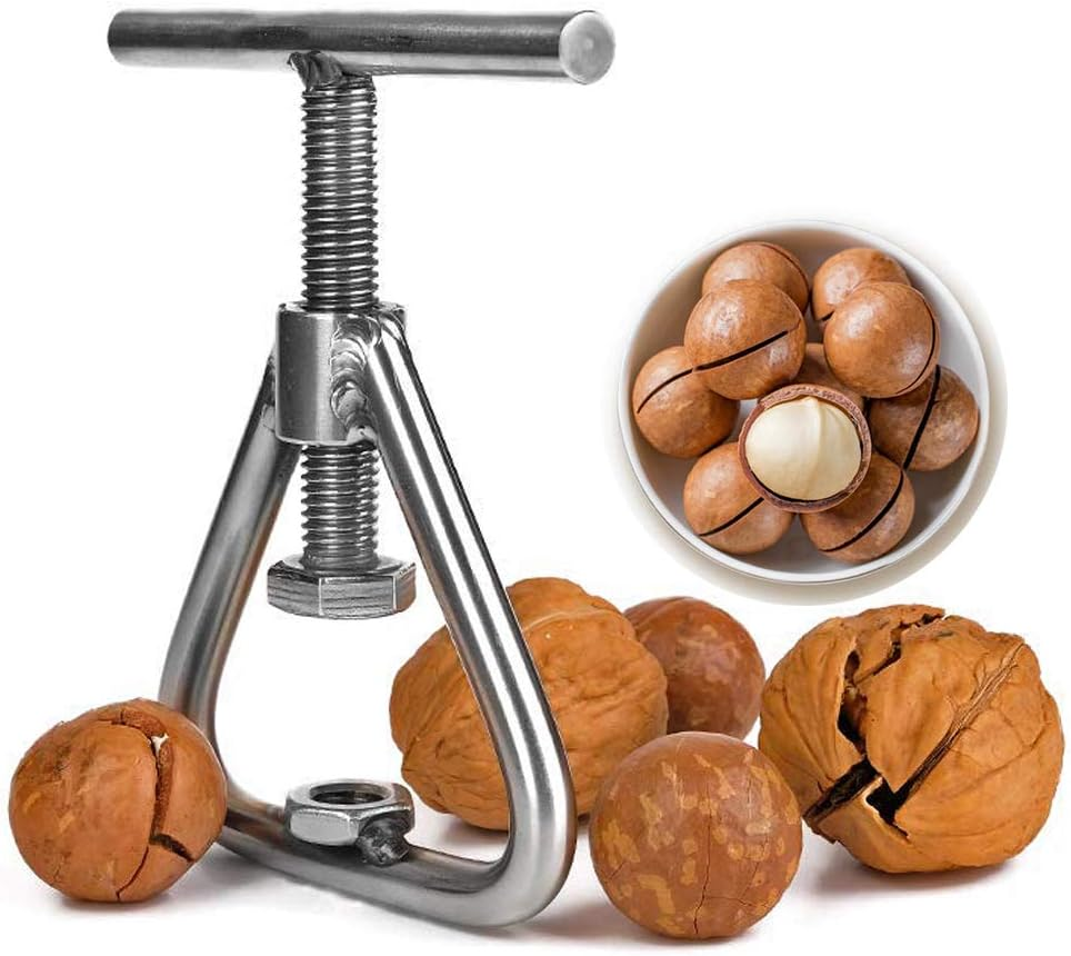 Nut Crackers Tool for All Nuts, Heavy Duty Stainless Steel Pecan Walnut Plier Opener Tool for Black Walnut, Macadamia Nuts, Hazelnut, Almonds,Pecan,Walnuts