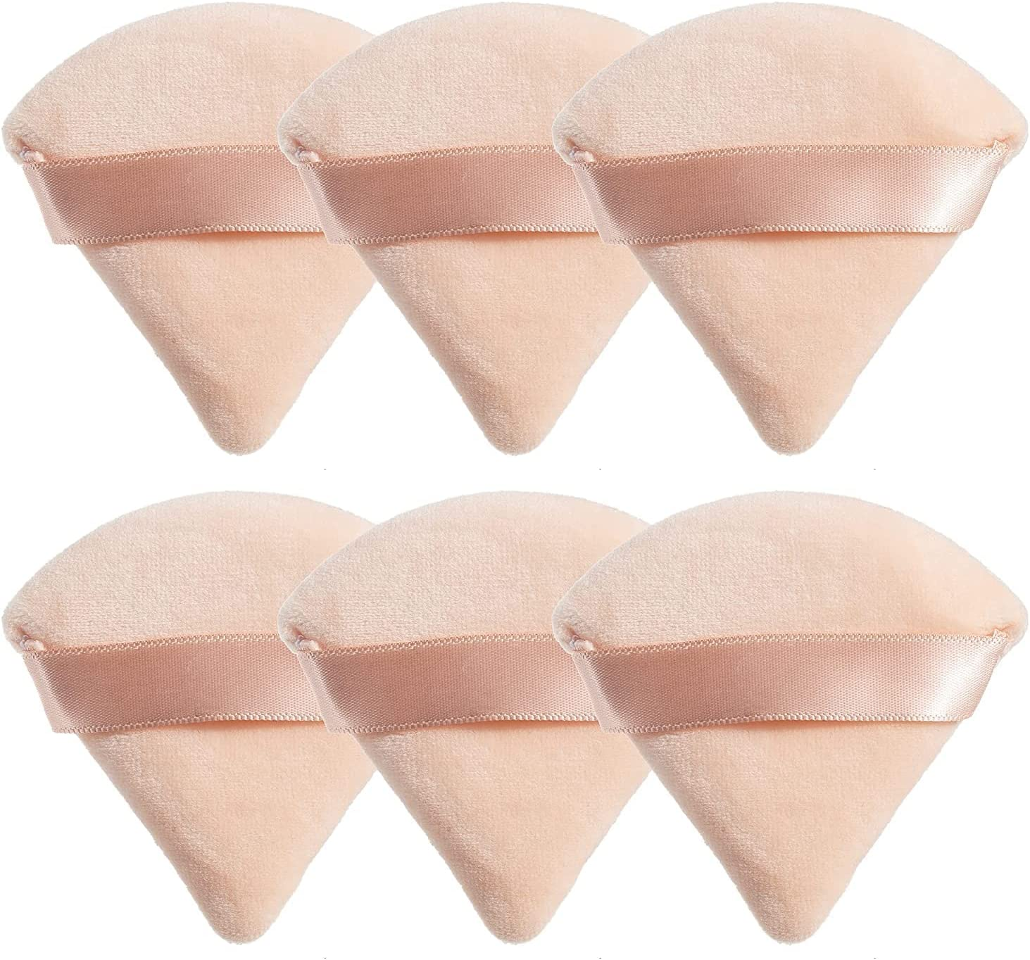 YBVABE Triangle Powder Puff Makeup Sponge,6 Pcs Ultra Soft Made of Cotton Vel... - Picture 10 of 14