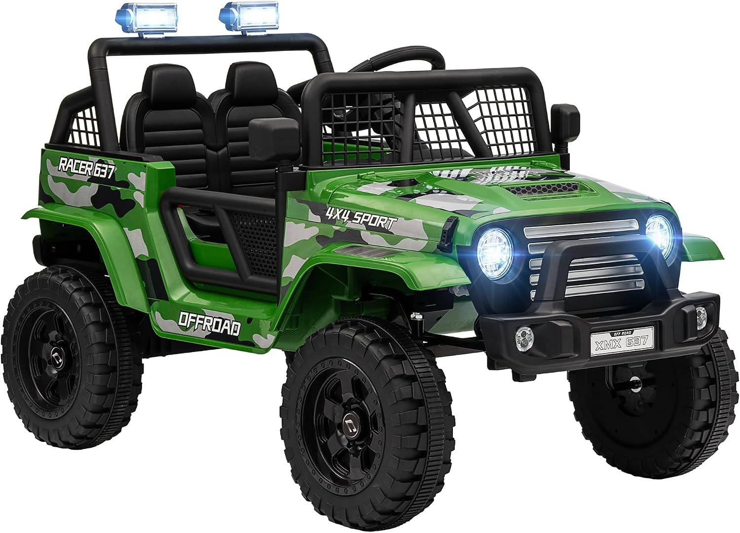 12V Ride on Truck Parent Remote for Kids Ages 3-6 Years Old Green