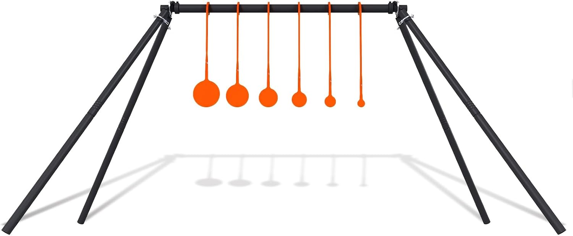 AR500 Steel Target Stand System Kit, 1/4” Thick 6 Spinning Targets, Suitable for .22 Rimfire Airgun Pellet Guns