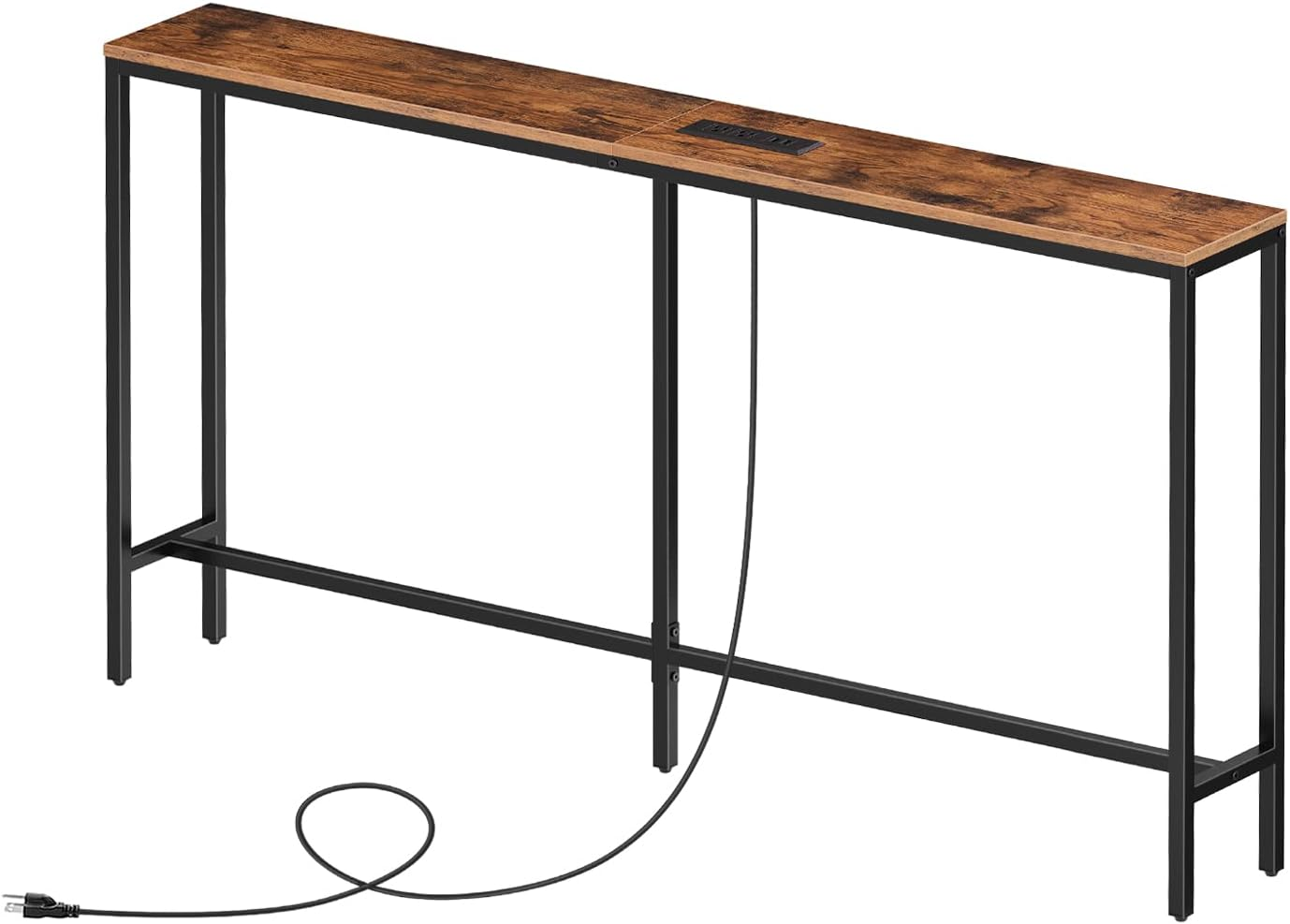 Skinny Console Table with Power Outlets, 55.1