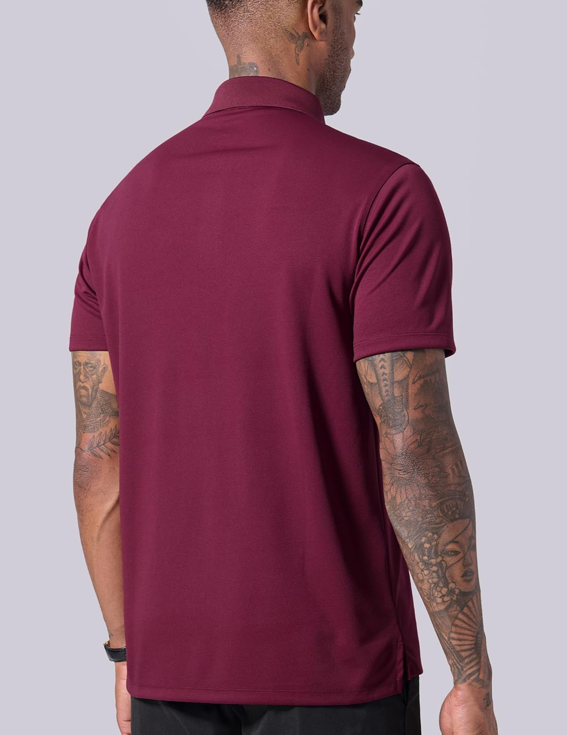 3-Pack Men's Performance Dry Fit Tech Golf Polo Shirts with Chest Pocket, Sho... - Picture 8 of 16