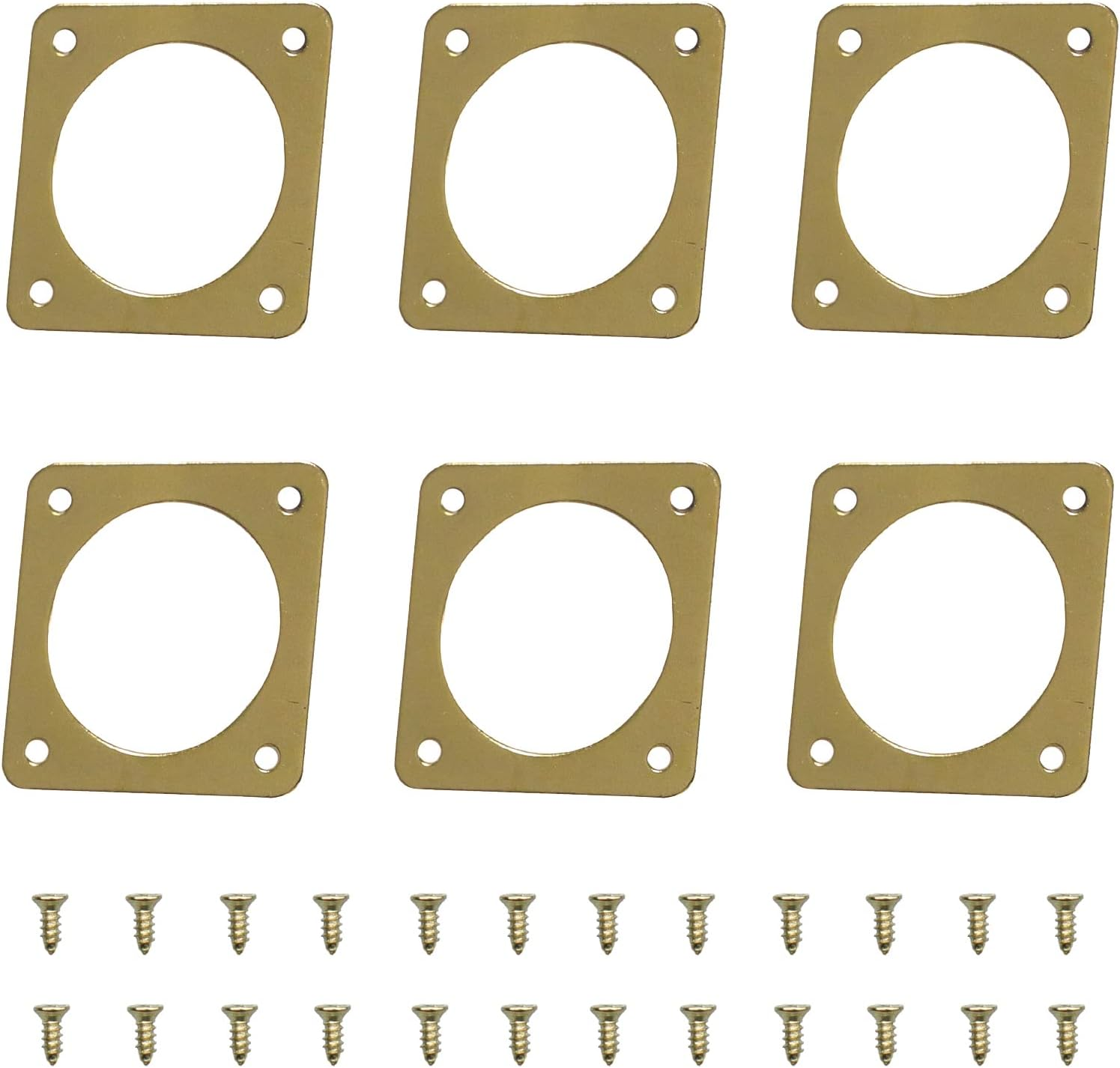 6-Piece Metal Bluebird House Predator Guard，Metal Birdhouse Guard，Bird House Hole Protector Guard for Eastern Bluebird Box （3.81 Cm Opening）