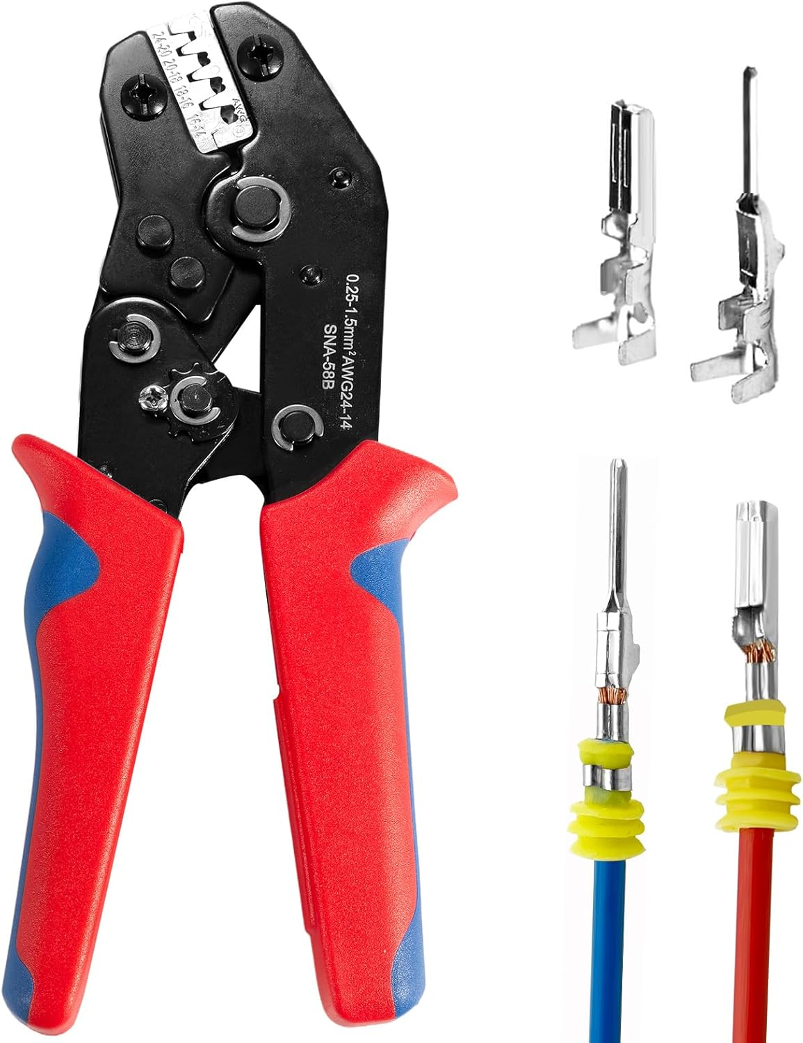Wire Crimping Tool With Ratchet Amliber Ratchet Wire Crimper Tool For Open Barre