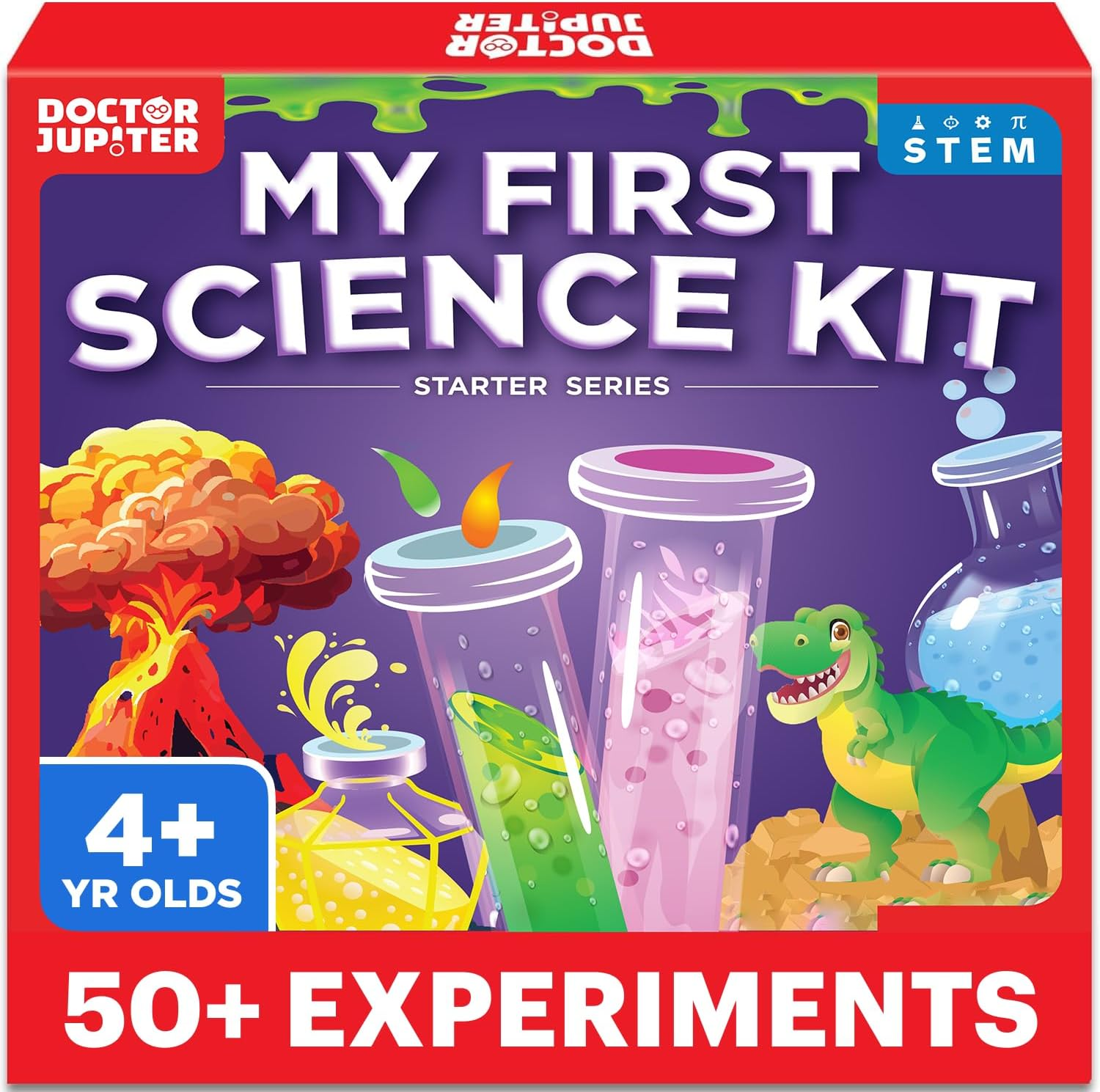My First Science Kit for Kids Ages 4-5-6-7-8 | Birthday Gift Ideas for 4+ Year Old Boys & Girls | Toy Stem Kit with 50+ Experiments | Learning & Educational Projects
