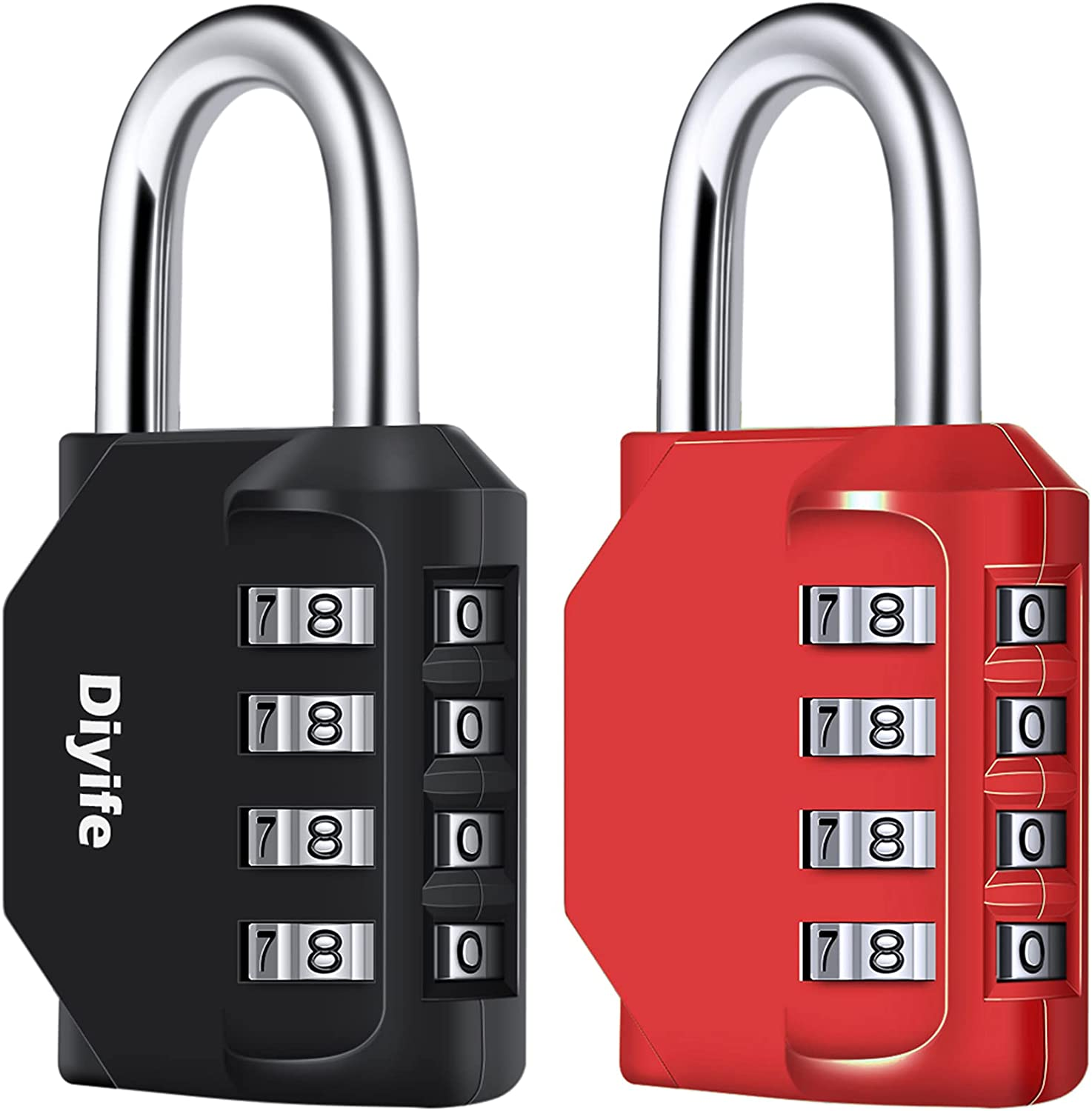 Combination Padlock, Diyife 4 Digit Heavy Duty Padlock Weatherproof Outdoor L... - Picture 11 of 11