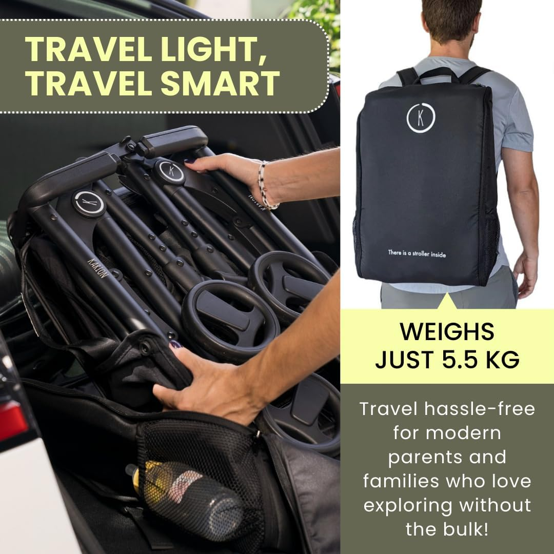 KARION Original Travel Stroller - Ultra-Compact & Lightweight, Carry-On Appro... - Picture 5 of 13