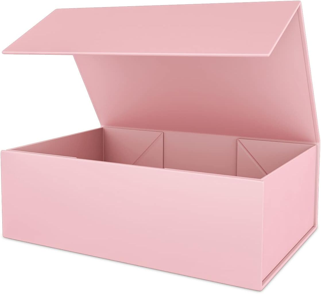 Pink Gift Box 10x6x3 Magnetic Closure Luxury Box for Birthday Bridesmaid Gifts