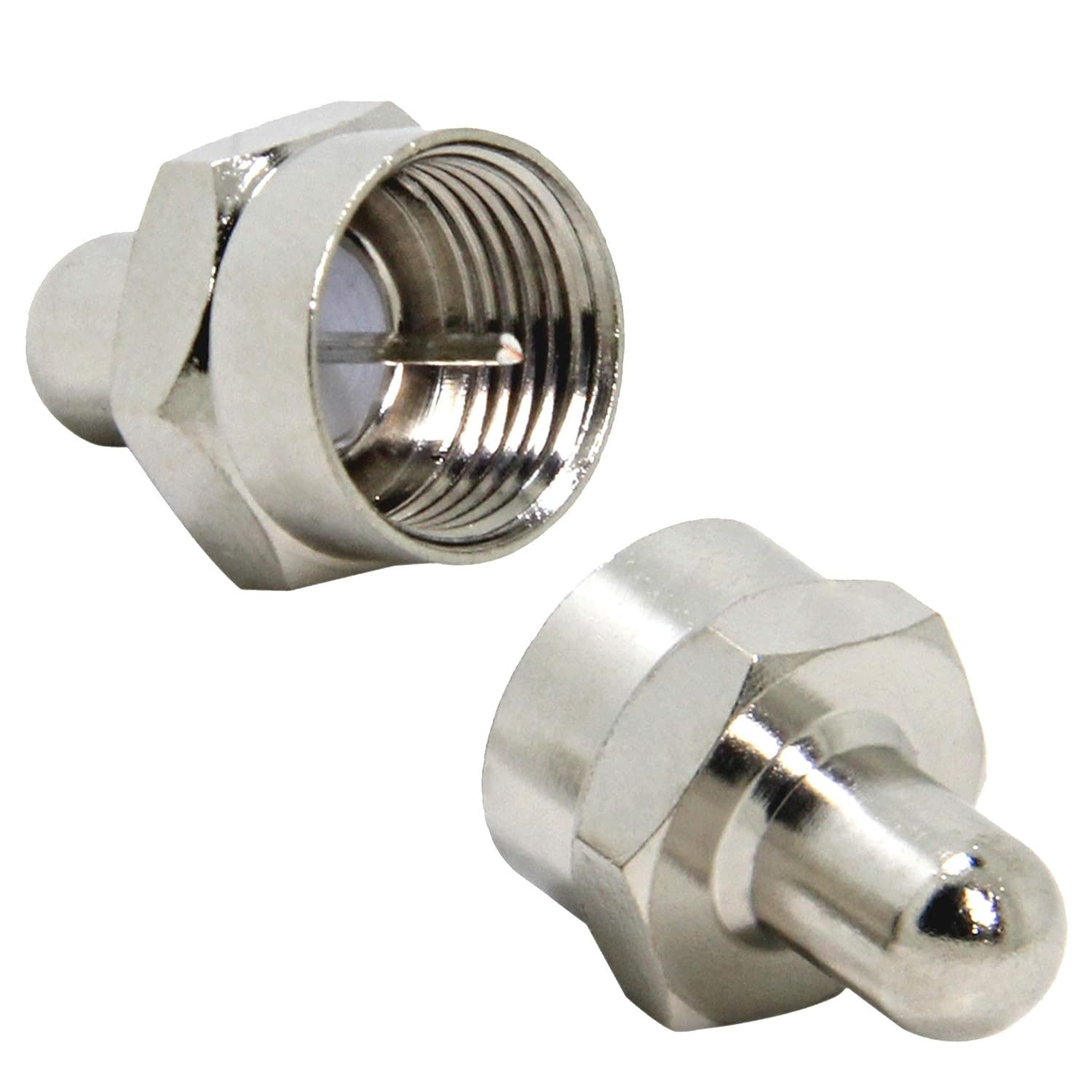 75 Ohm Terminator, Coax Caps, 2 Pack, F Type Terminator for Ports on Splitter, AMP, Coaxial Cable, Antenna