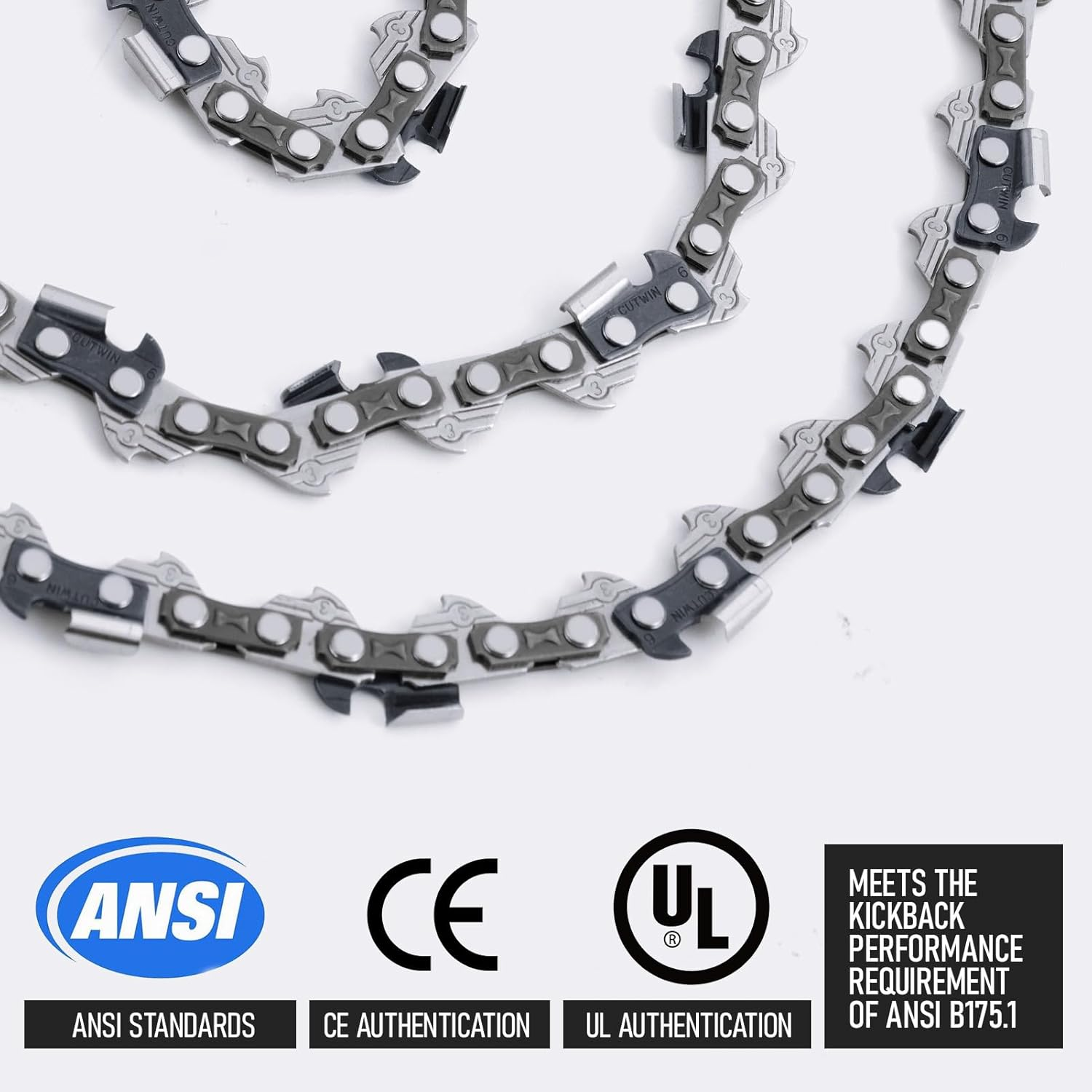 Cutwin 3 Pack 18 Inch Chainsaw Chain CW-S62 3/8" LP Pitch .050" Gauge 62 Driv... - Picture 7 of 14