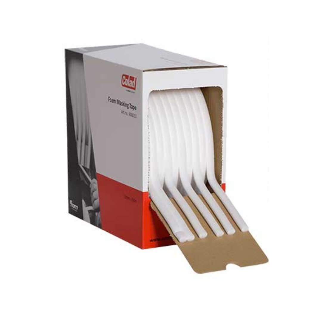 Colad Soft Edge Automotive Foam Masking Tape for Sealing Car and Truck Door Jams Overspray Protection 1/2 Inch X 54 Yards (13 Mm X 50 M)