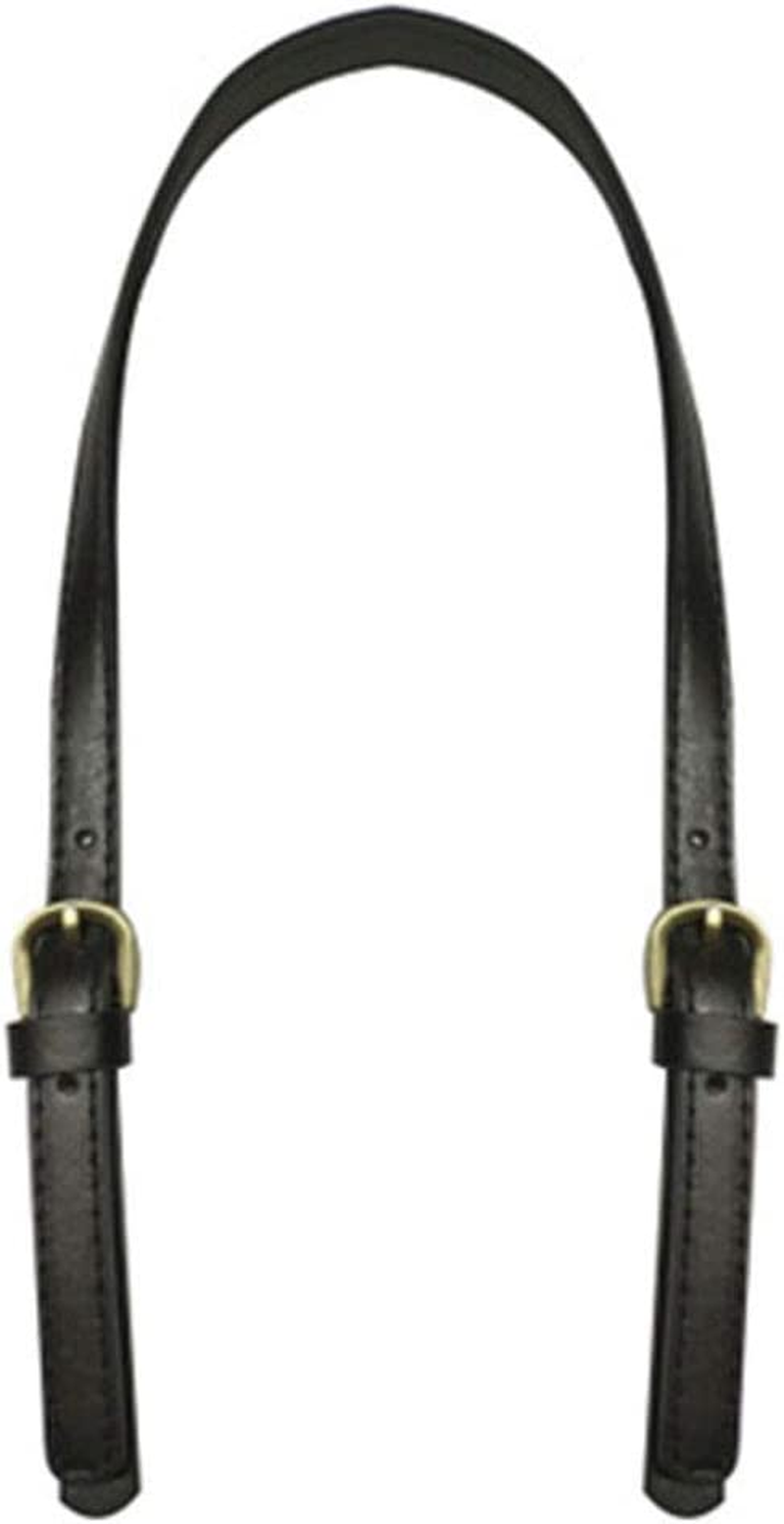 2 PCS Leather Replacement Handles Shoulder Straps with Adjustable Buckle Purse S