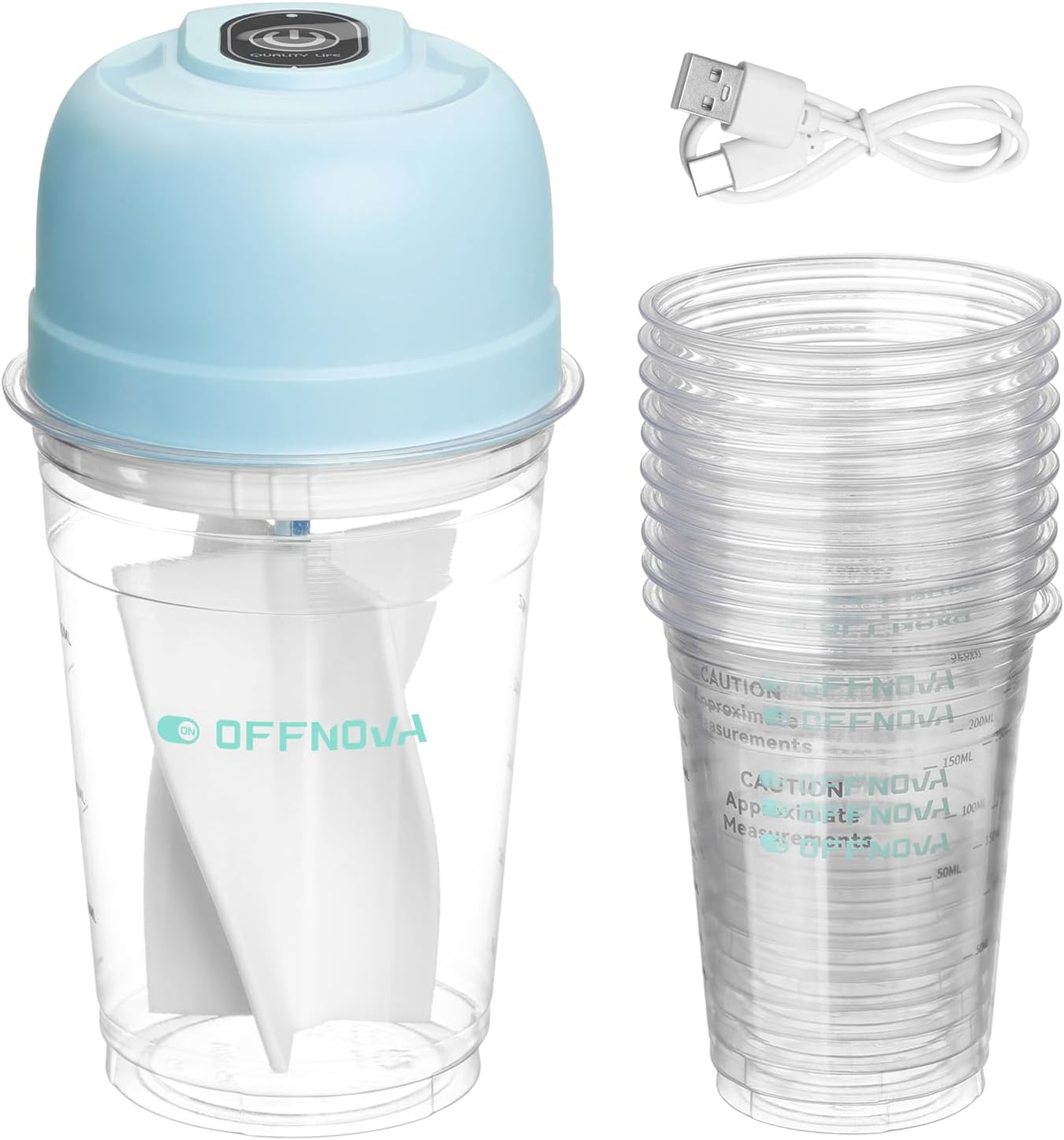 Auto Resin Mixer, Rechargeable Epoxy Mixer for save Your Wrist, Epoxy Resin Stirrer for Resin Molds, Silicone Molds and Supplies, DIY Crafts with Measuring Cups (Mixer & Cup*10)