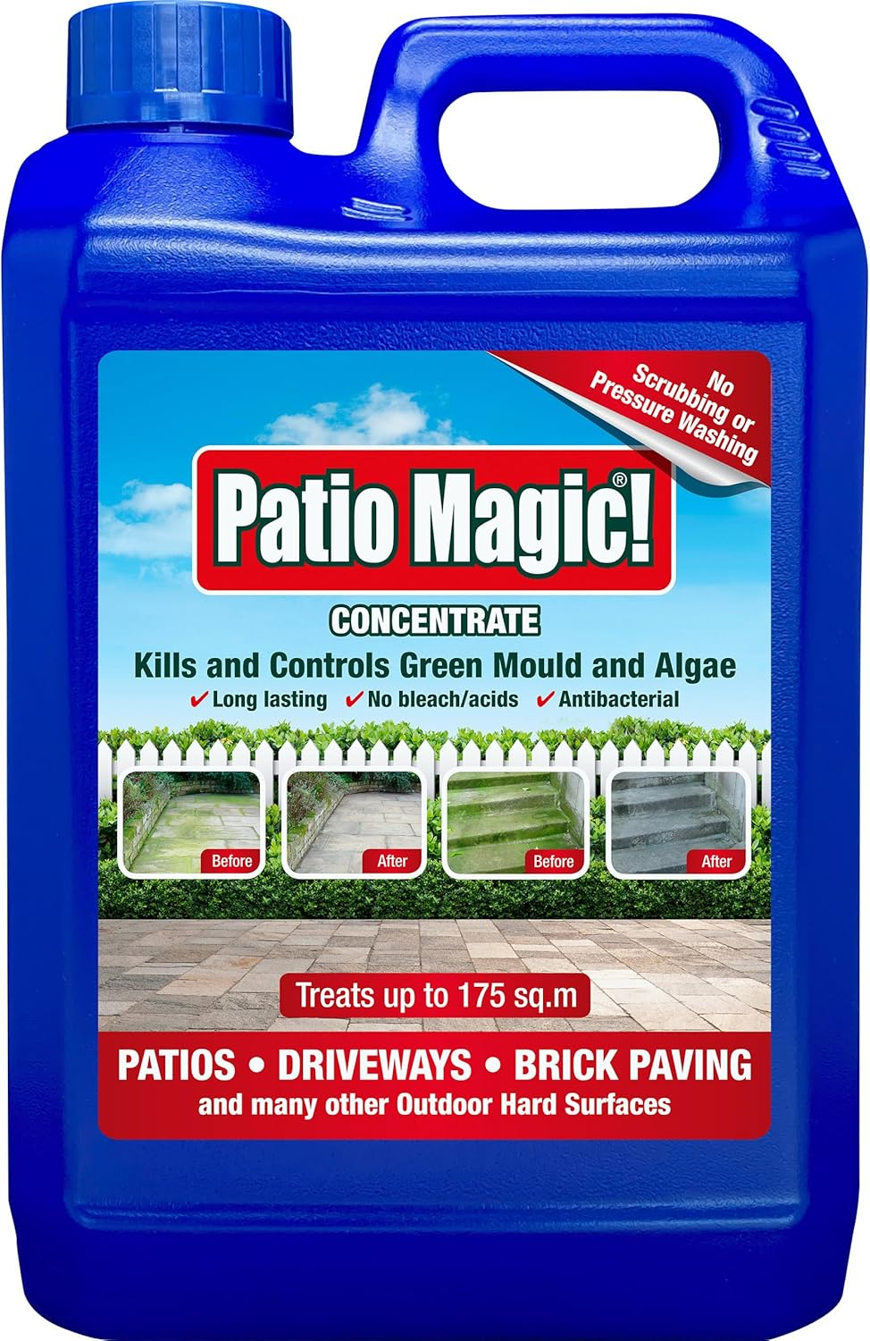 Patio Magic! 16491 Concentrate: Ideal for Patios, Paths and Driveways (Kills Algae and Lichens), 2.5 Litres