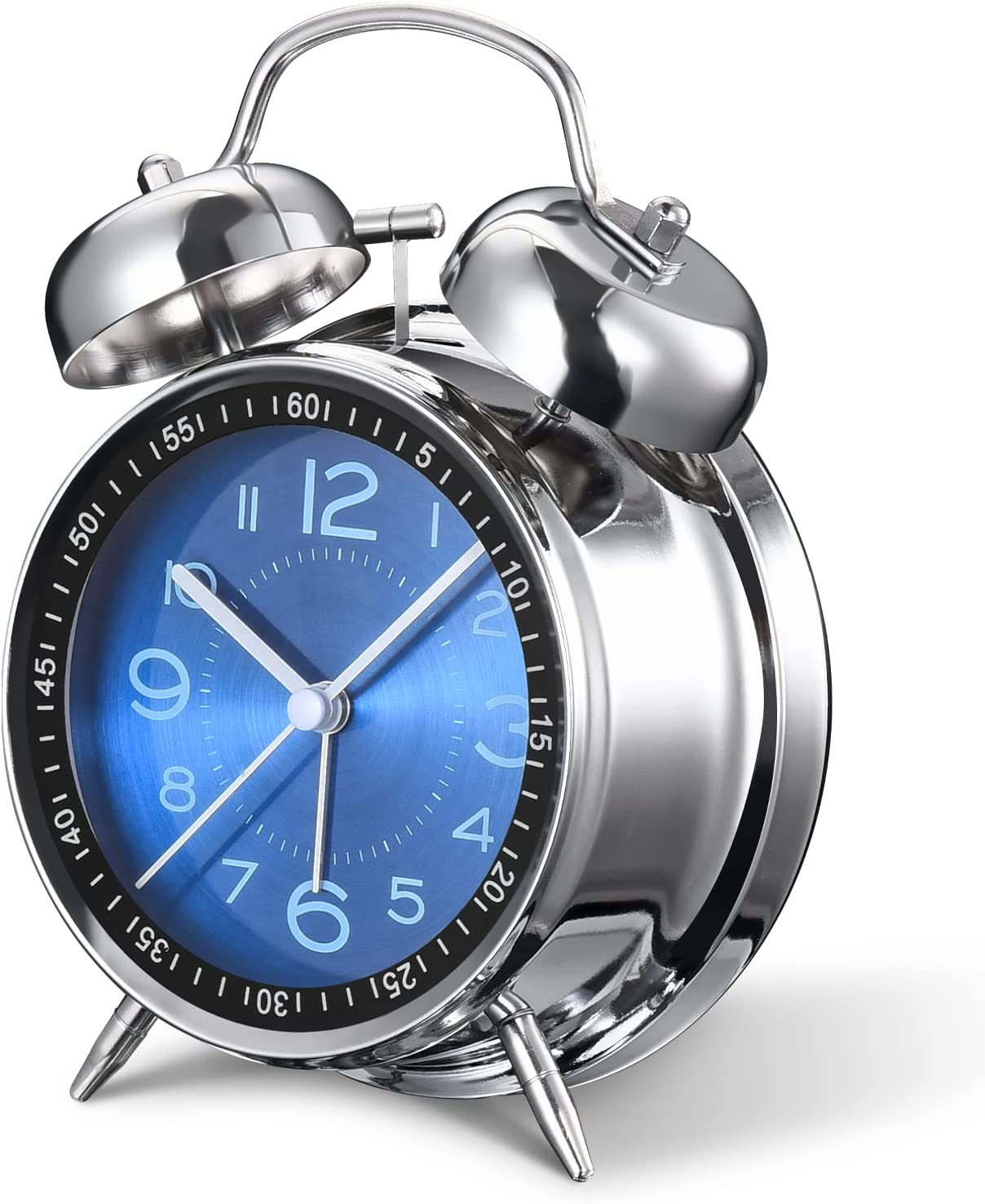 Reloj despertador retro pulgadas campanas gemelas fuerte