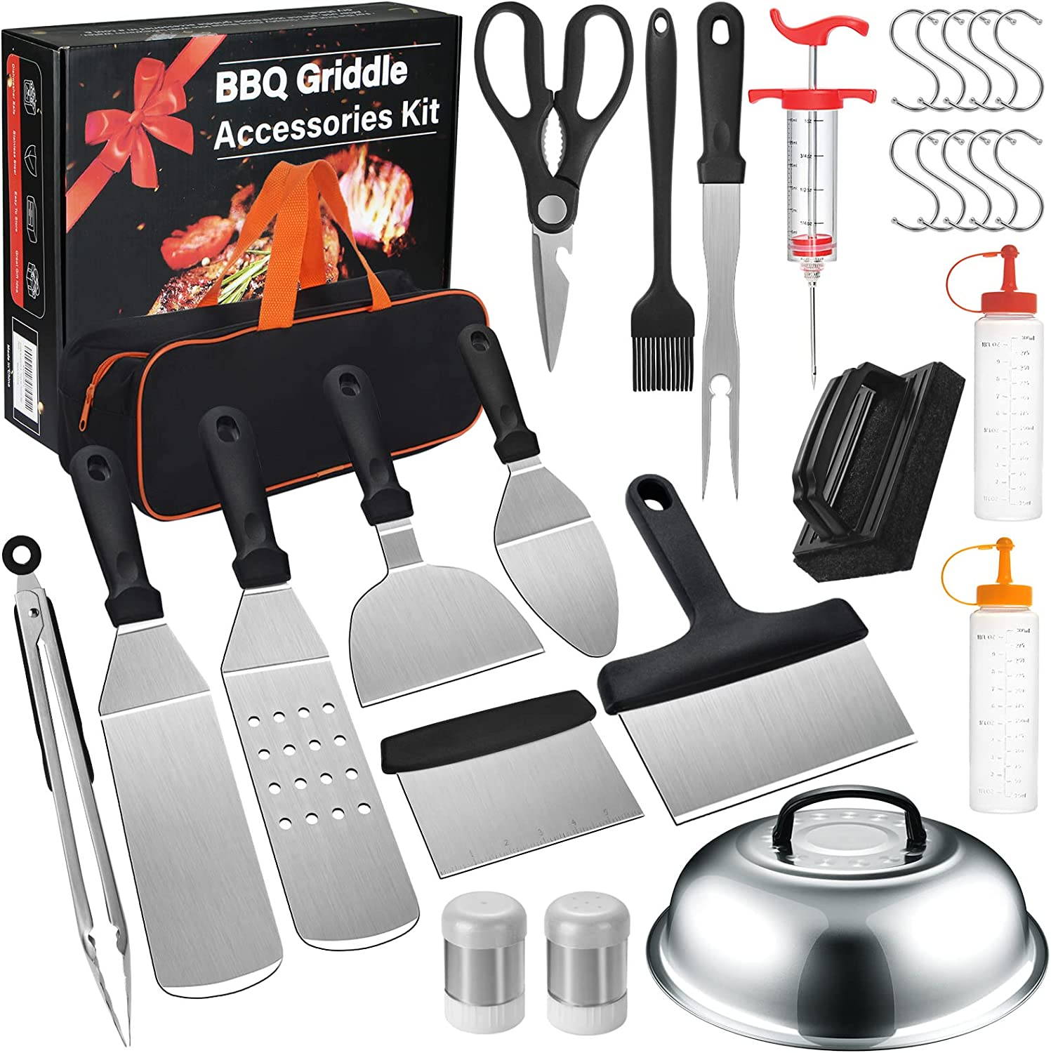 29PCS Griddle Accessories Grill Set Blackstone for Flat Top Kit,BBQ Outdoor Camp