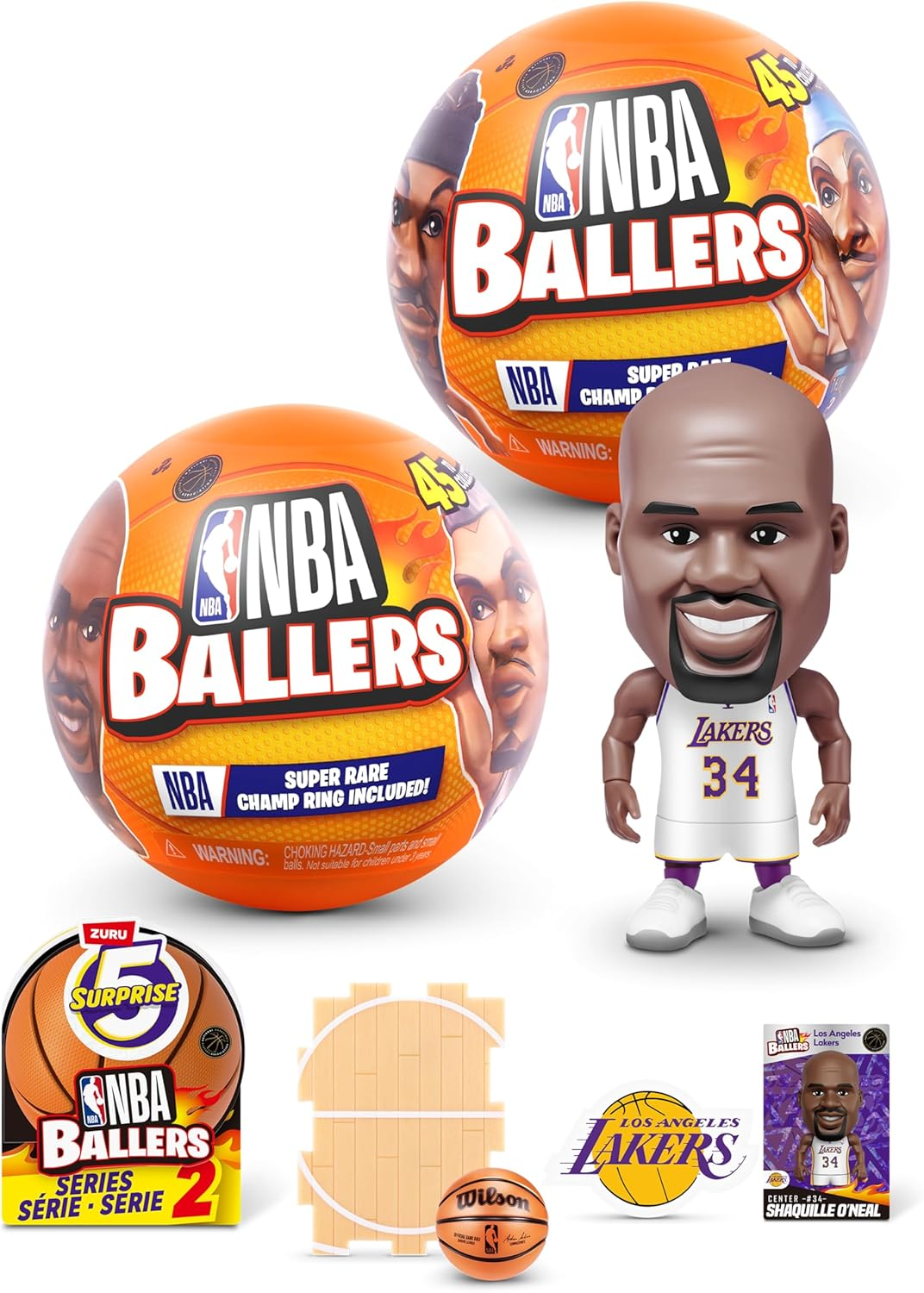 5 Surprise NBA Ballers Series 2 by ZURU, Licensed NBA
