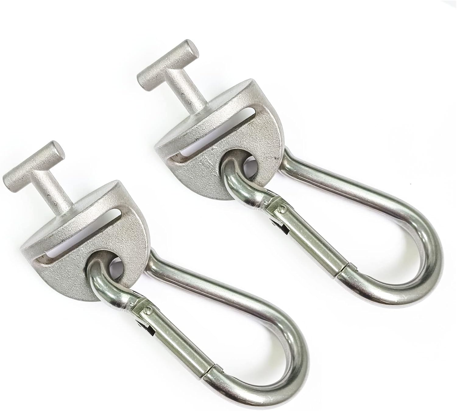 1Pair Tonal T Lock Adapter with Snap Hooks, Stainless Steel Accessories for Tonal Gym Machine