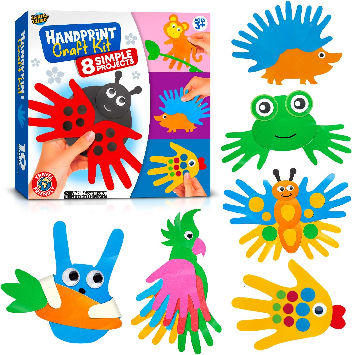 Arts and Crafts Kit for Toddlers Ages 3+ Years. Easy Animal Crafting for Kids