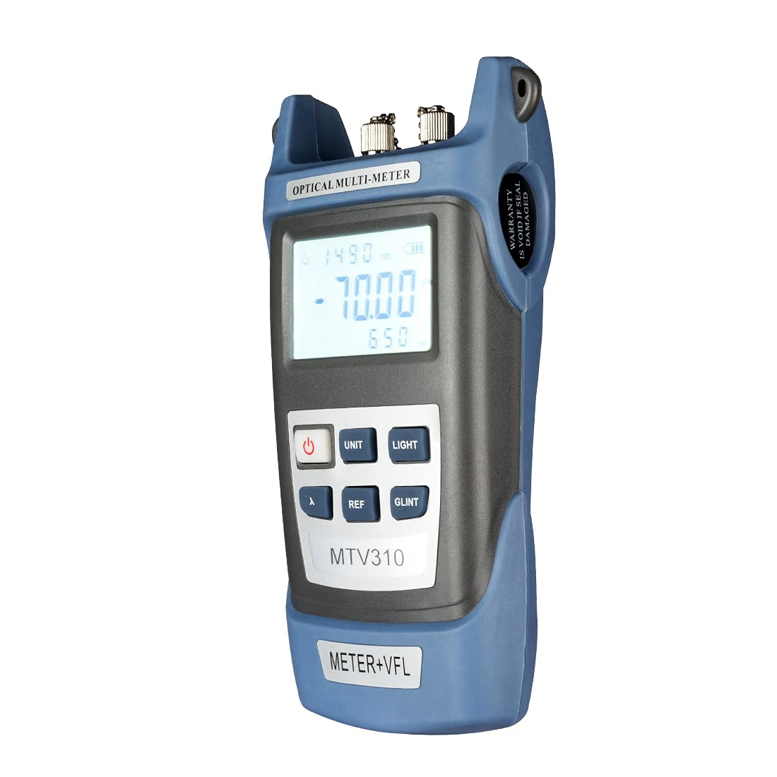 Uxcell Fiber Optical Power Meter with Light Source SC FC Connector Optic Test Equipment for CCTV Communication Engineering -70 to 10 Dbm