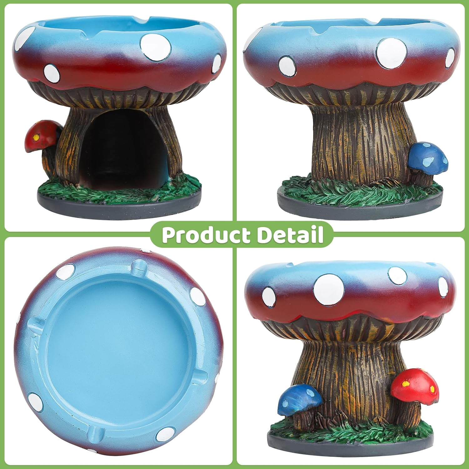 BESUPERT Premium Mushroom Decor Statue Jewelry Holder Key Bowl, Sturdy and St... - Picture 5 of 13