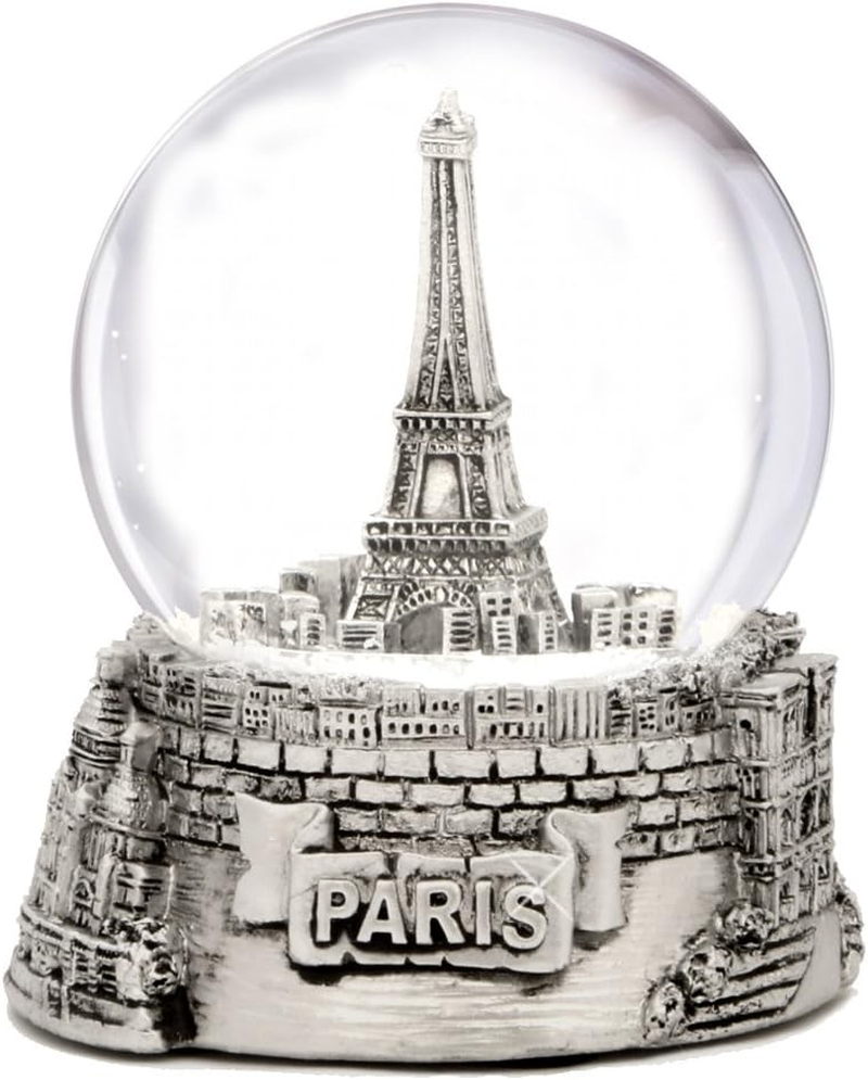 Paris Eiffel Tower Snow Globe Souvenir 3.5 Inches Tall