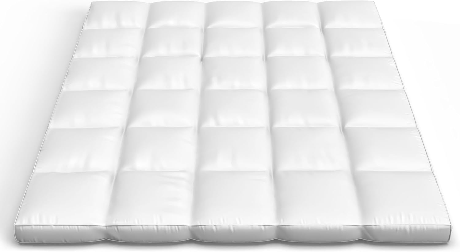 Down Mattress Topper - Full 4-Inch Duck and Goose Feather Bed with Cotton Mat...