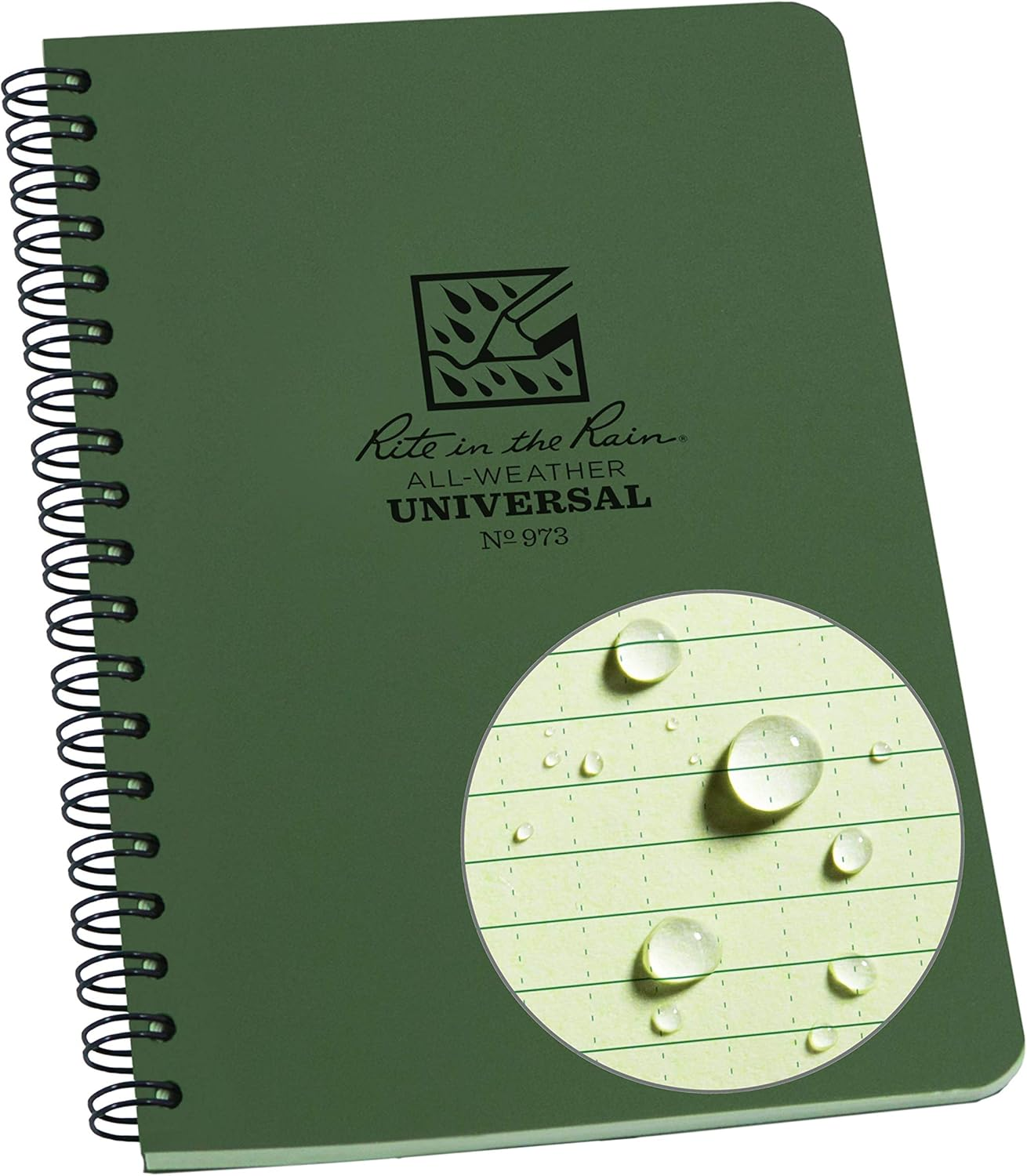 Weatherproof Side Spiral Notebook, 4.625