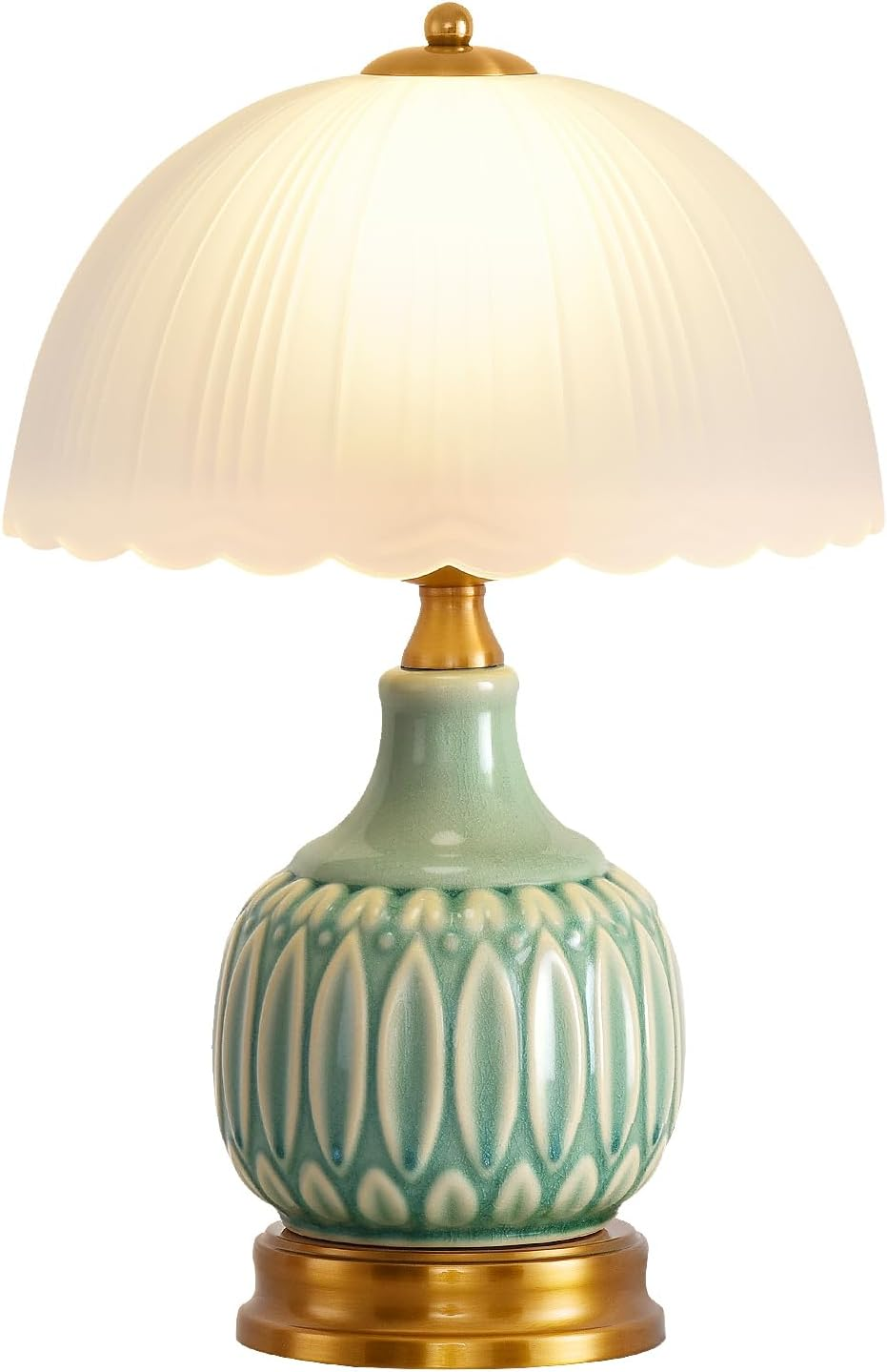 Table Lamps Ceramic Retro Lamp for Living Room,15.7