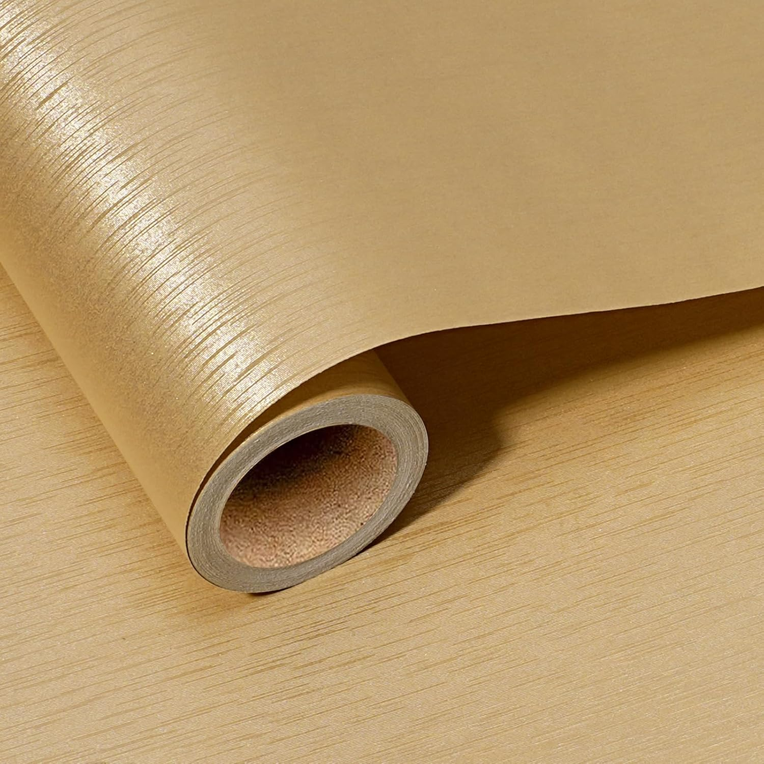 BIOBROWN Gold Kraft Wrapping Paper Roll - 17 Inch X 33 Feet (47 Sq.Ft) Solid 