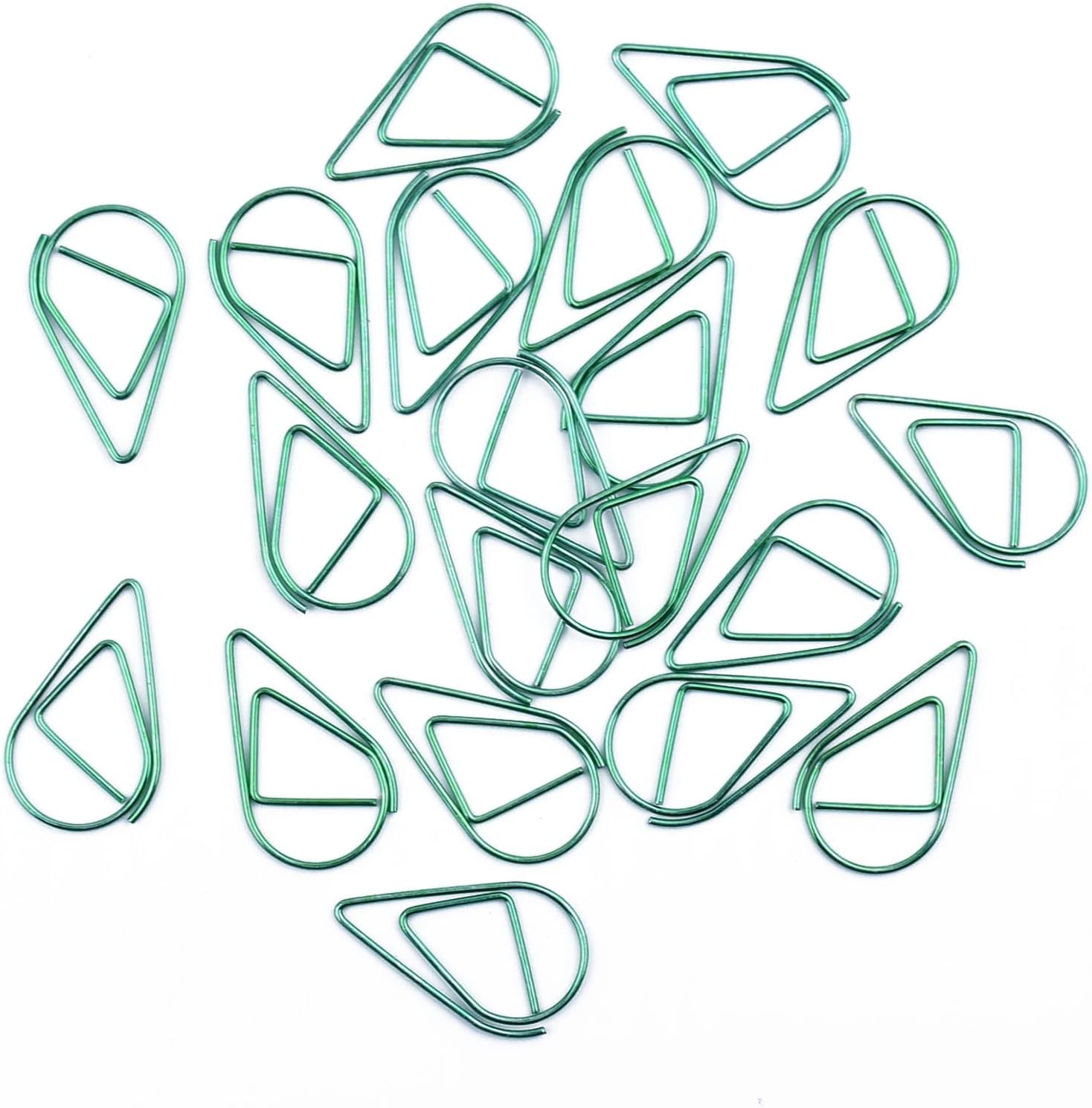 50Pcs Small Golden Paper Clips, Water Drop-Shaped Paperclips Bookmarks for Of... - Picture 13 of 16
