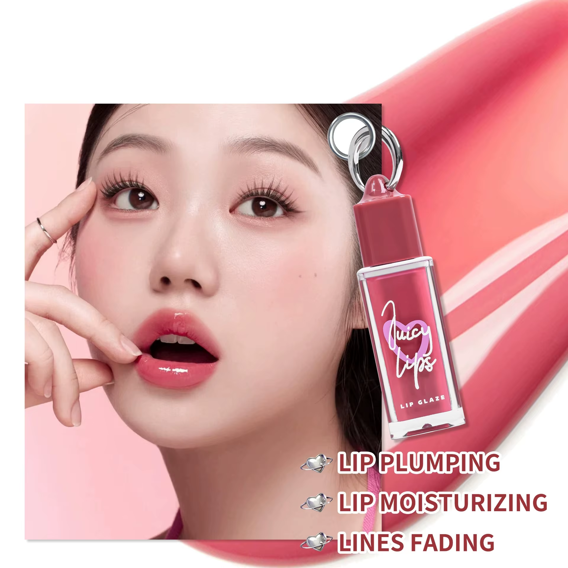 Water-Glow Hydrating Non-Sticky Plumping Lip Gloss Moisturizing Long Lasting Nourishing Lip Glow Oil