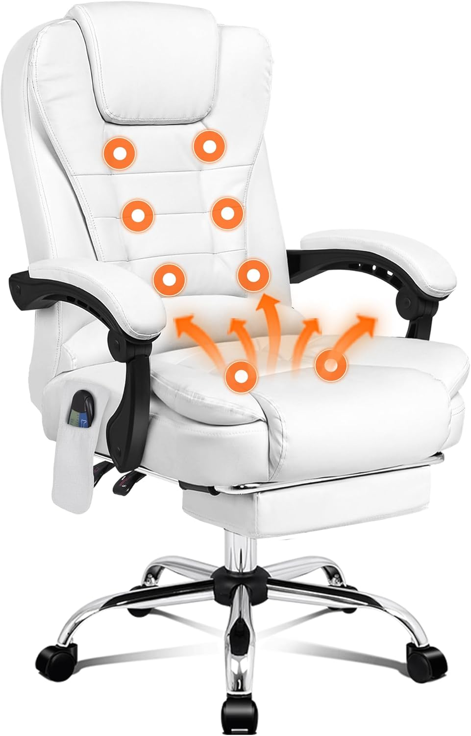 ALFORDSON Office Chair with Massage, Heated Seat and Footrest, Ergonomic Comp... - Picture 20 of 25