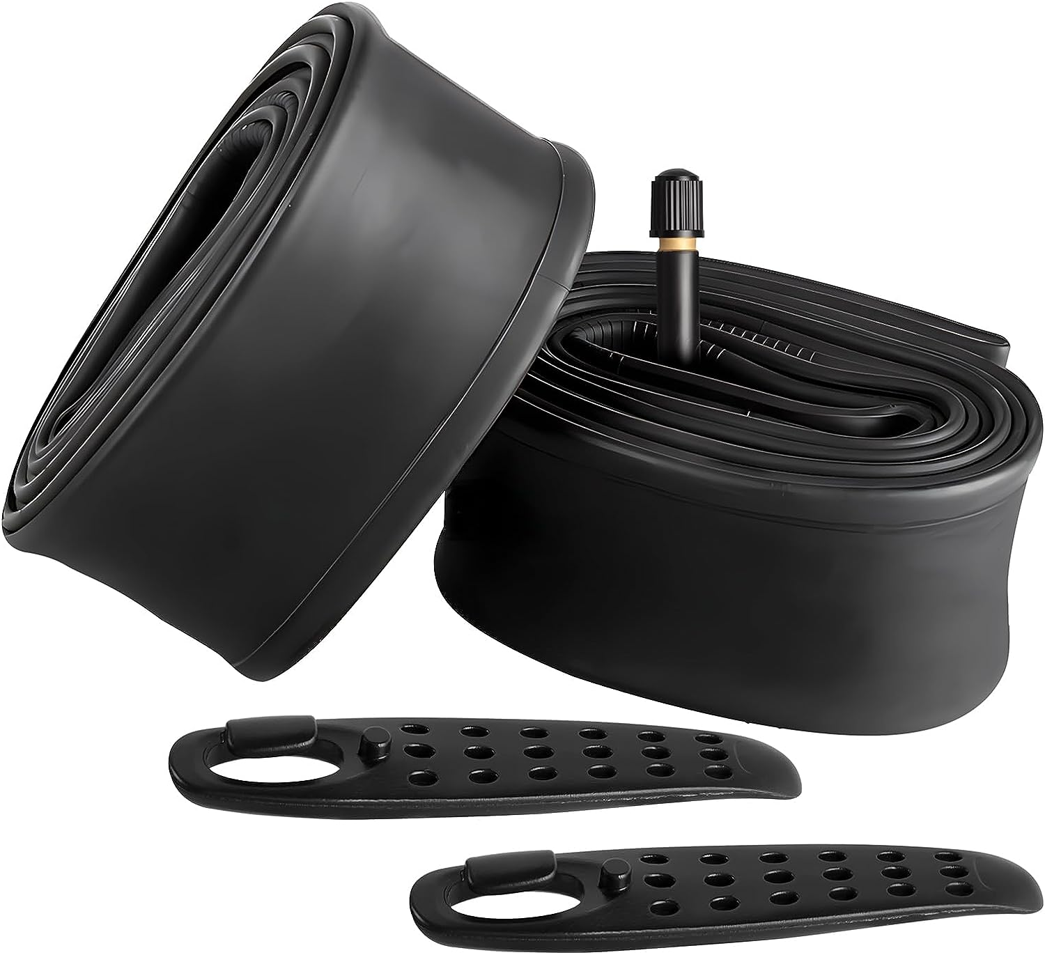 FANSPRO 2 Pack of 20 Inch Bike Tube 20X2.125 20X2.20 20X2.25 20X2.30 20X2.35 20X2.40 Heavy Duty Bicycle Tube with 2 Tire Levers, 32Mm Schrader Valve Premium Quality Butyl Inner Tube