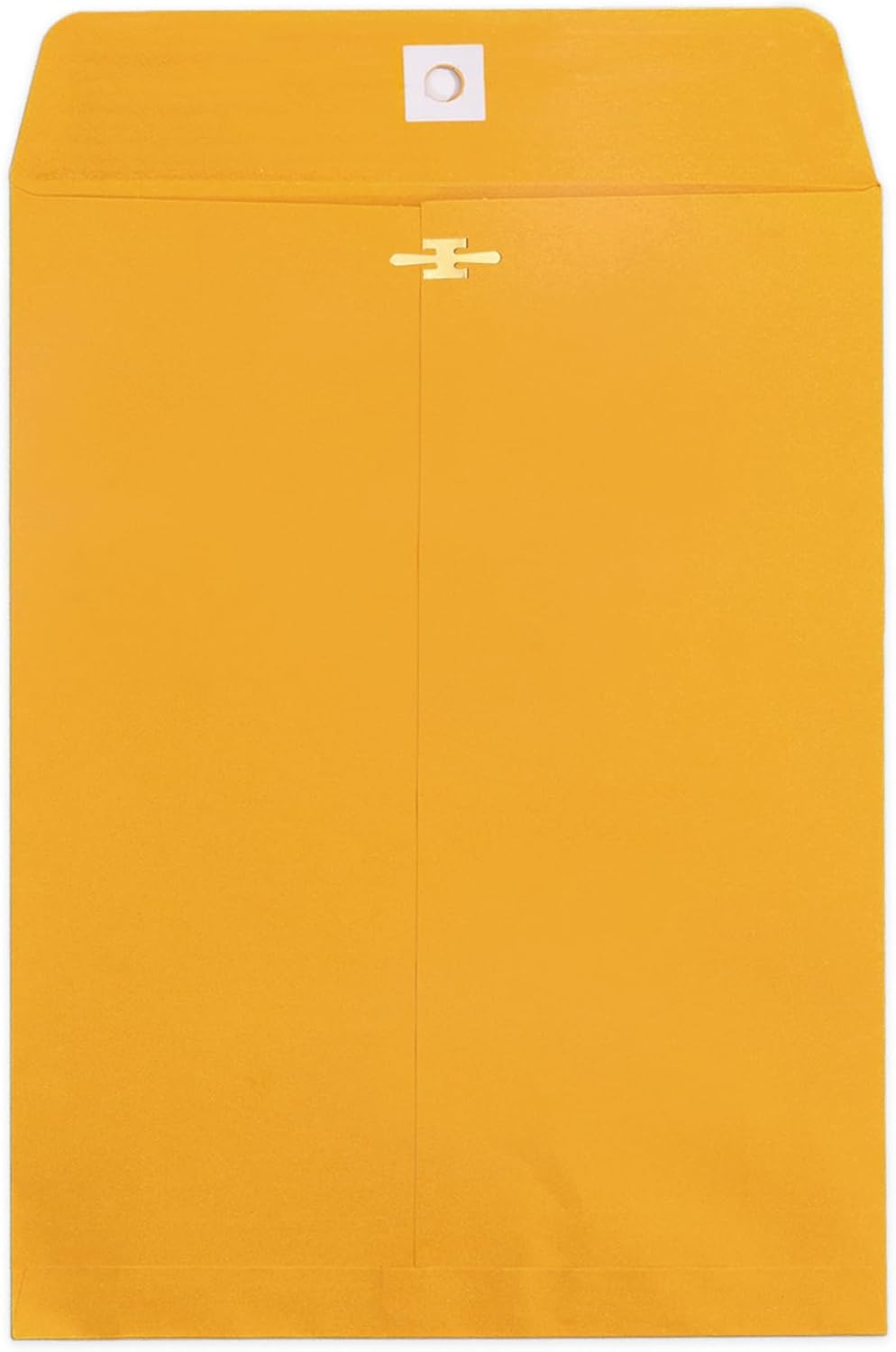 10X13 Clasp Envelopes 20 Pack,  Large Brown Yellow Manilla Envelopes 10X13 with Clasp and Gummed Seal for Office - 100GSM Kraft Paper