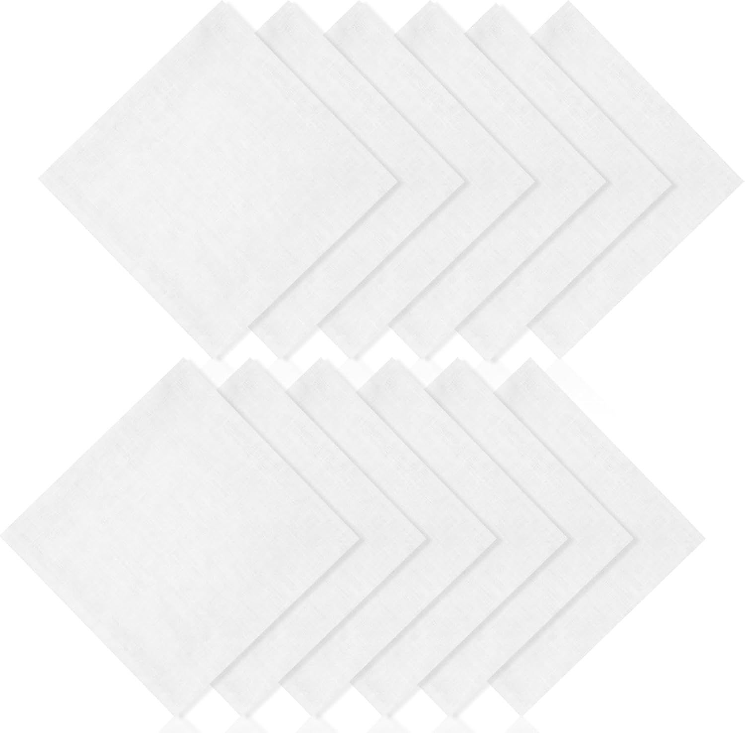 Tigeen Irish Linen Handkerchiefs 16"X16" 100% Pure Linen