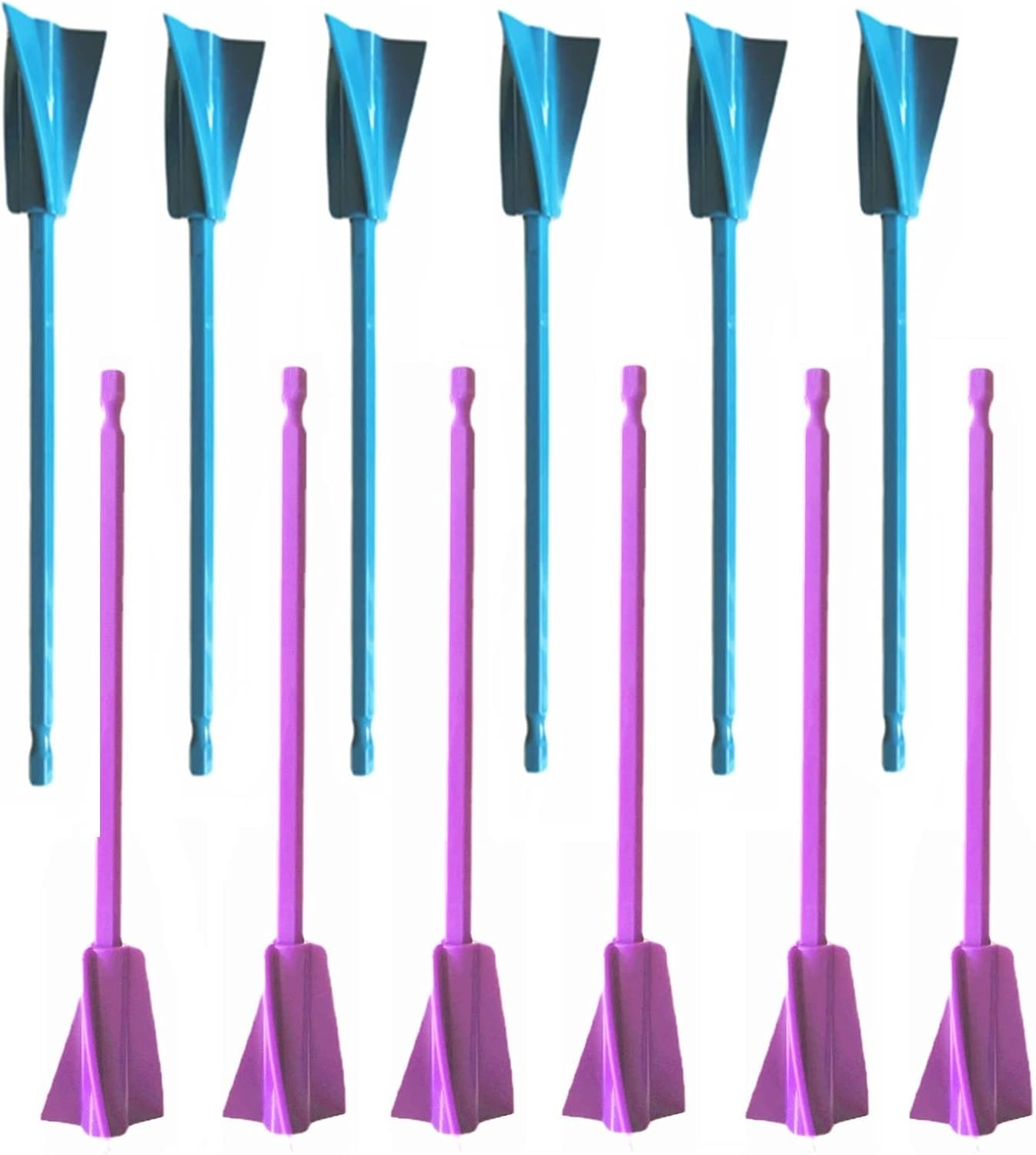 Resin Mixer Paddles,12 PCS Drill Mixing Attachment,Reusable Paint Mixer for Drill, epoxy drill paddles drill mixer Drill Attachment Resin Molds Mixing,Epoxy Tumblers Cups